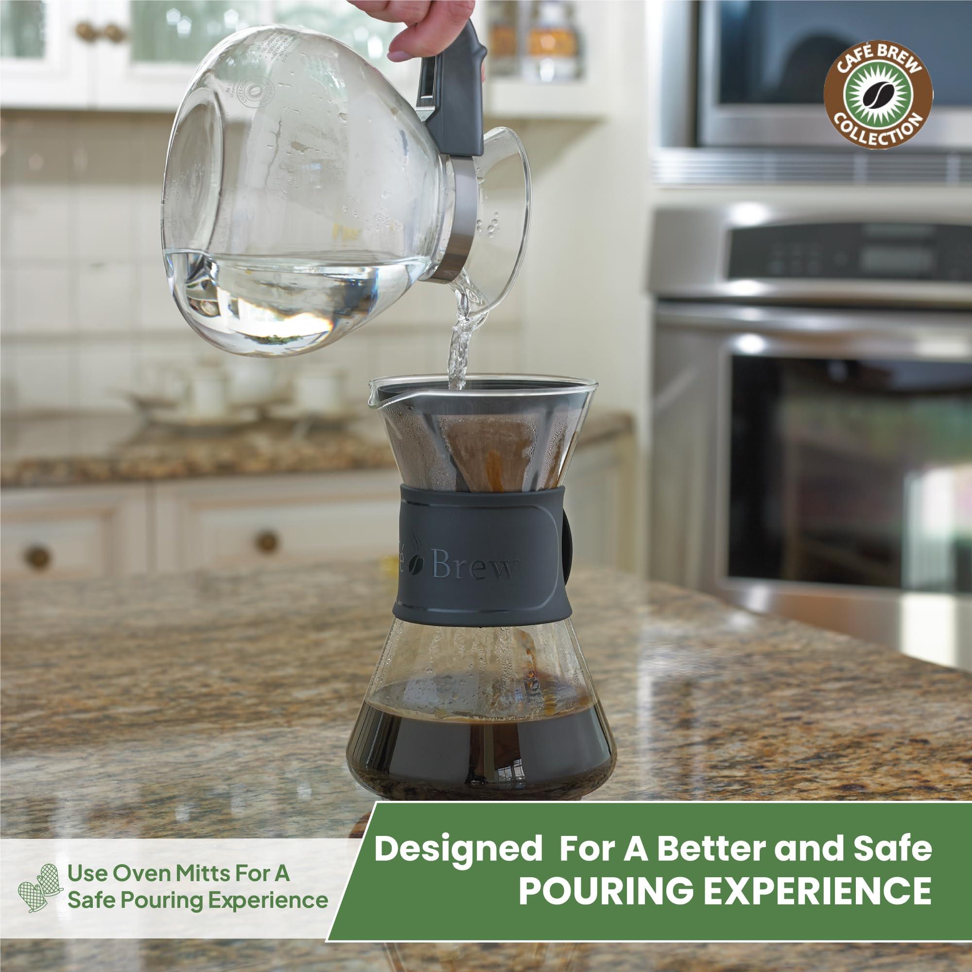 Borosilicate Glass Stove Top Whistling Tea Kettle - 12 Cup/48oz Capacity - BPA-Free - German Made Glass Kettle for Gas, Electric, and Glass Ranges - Image 5