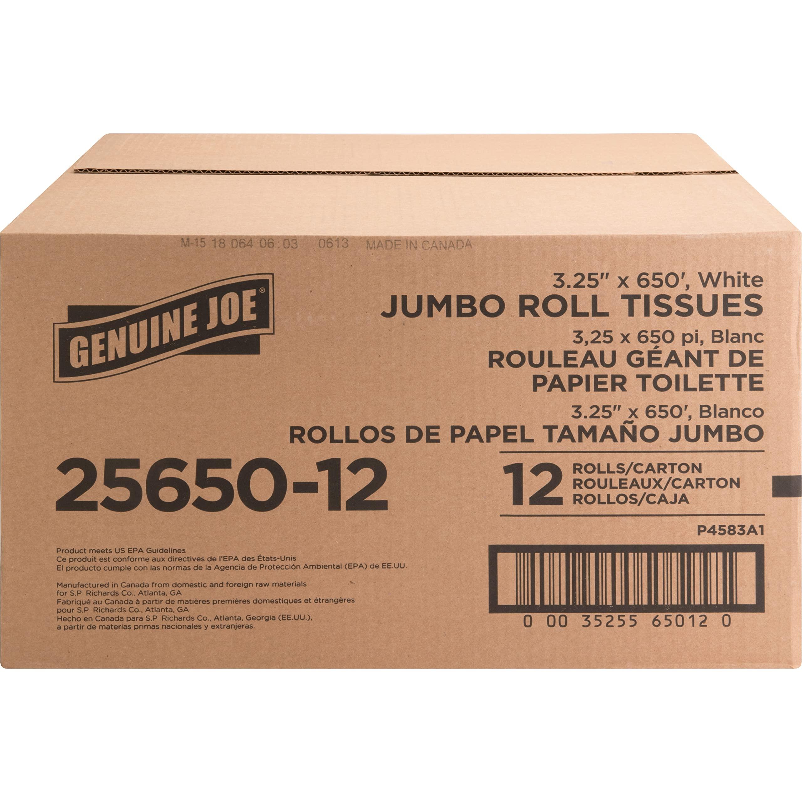 Genuine Joe 2-ply Jumbo Roll Dispnsr Bath Tissue, Model:GJO2565012 - Image 9