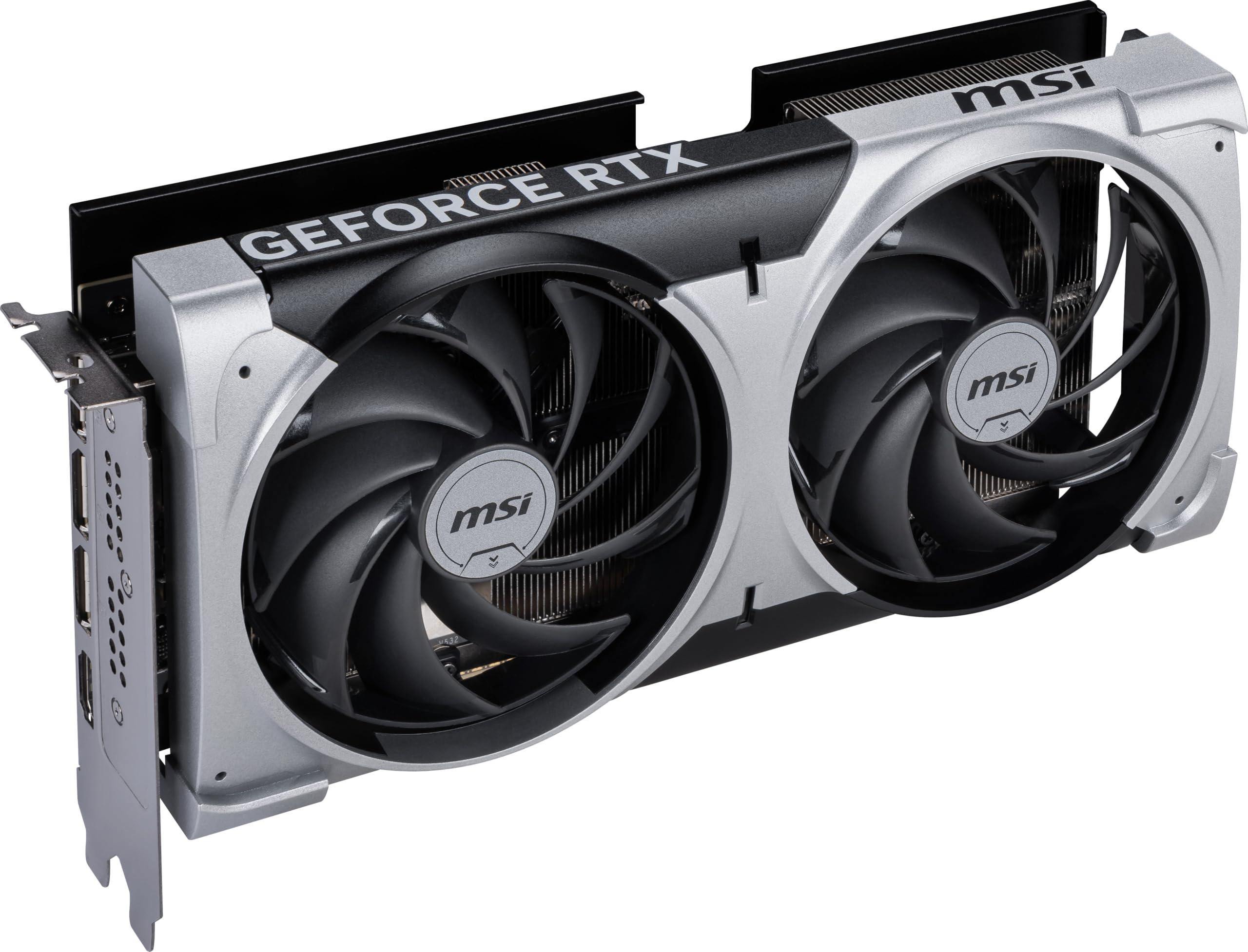 MSI Gaming RTX 5070 12G Ventus 2X OC Graphics Card (12GB GDDR7, 192-bit, Extreme Performance: 2557 MHz, DisplayPort x3 2.1a, HDMI 2.1b, NVIDIA Blackwell Architecture) - Image 3
