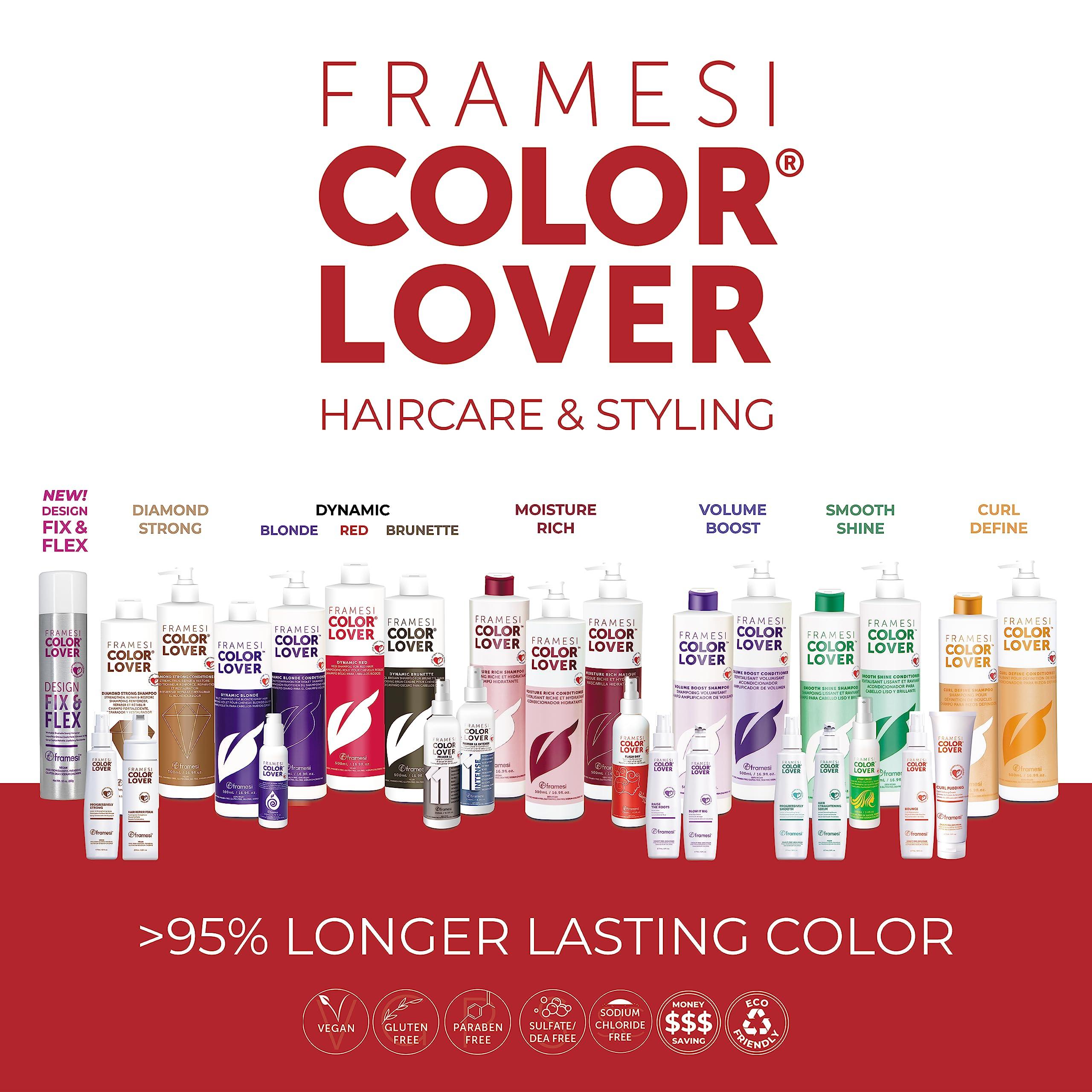FRAMESI Color Lover Dynamic Blonde Purple Shampoo, Sulfate Free Shampoo, Color Treated Hair - Image 11