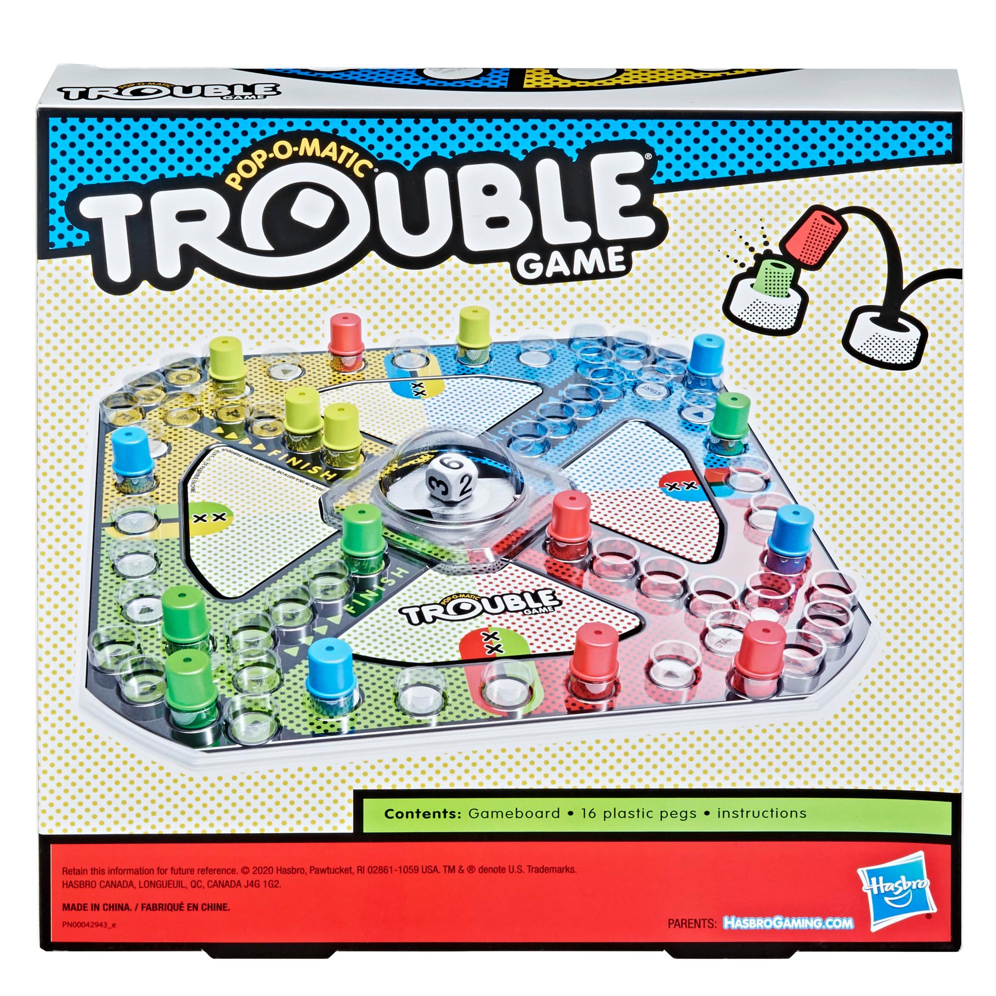 Hasbro Gaming Trouble Kids Board Game, Pop-o-Matic Trouble Game, Kids Games for 2-4 Players, Family Board Games for Kids, Kids Gifts, Ages 5 and Up, Packaging May Vary - Image 3