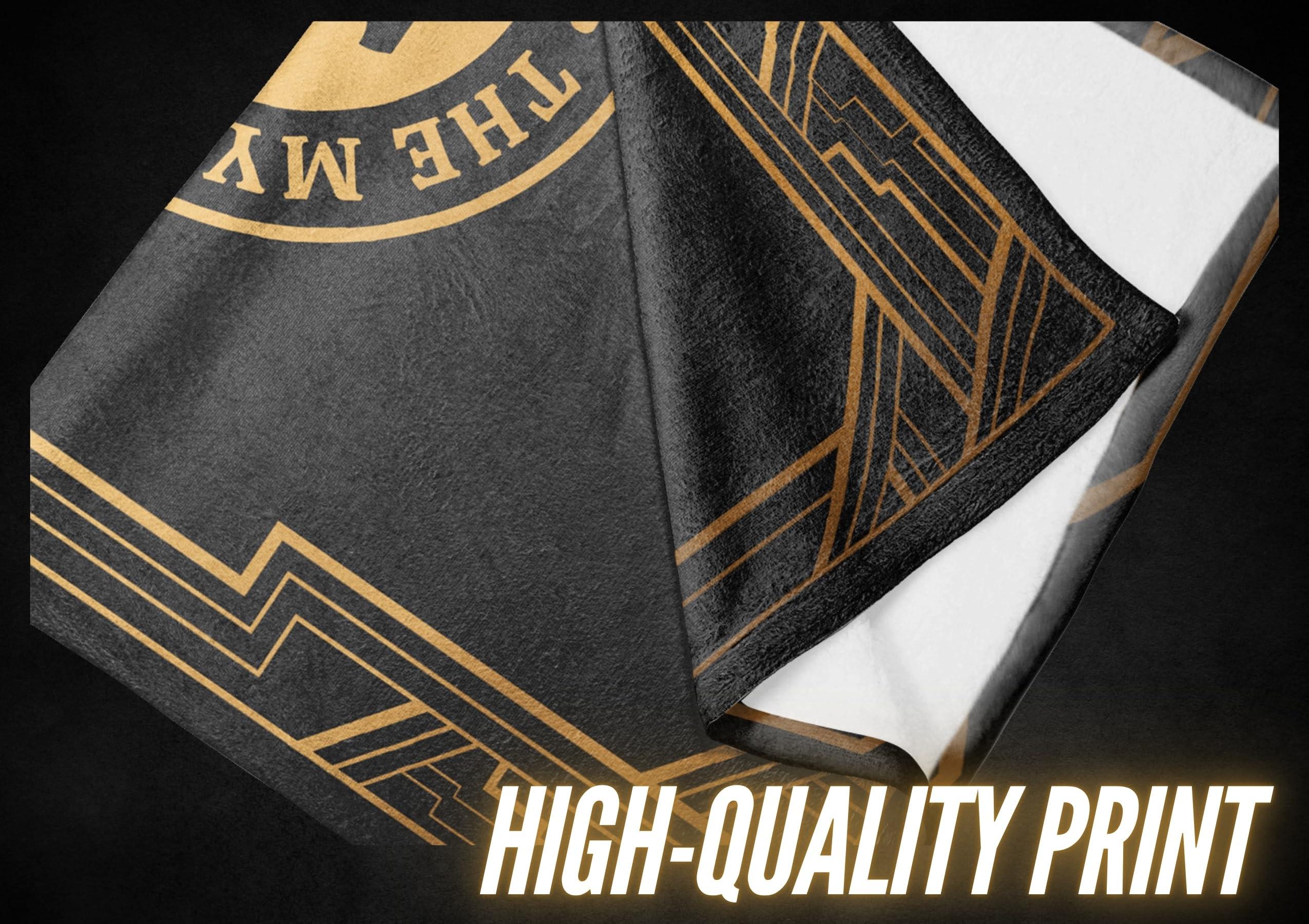 InnoBeta Initial Birthday Gifts for Men, The Man The Myth The Legend Gift Ideas for Dad, Grandpa, Uncle - 300gsm Flannel Blanket - 50"x65"G - Image 6