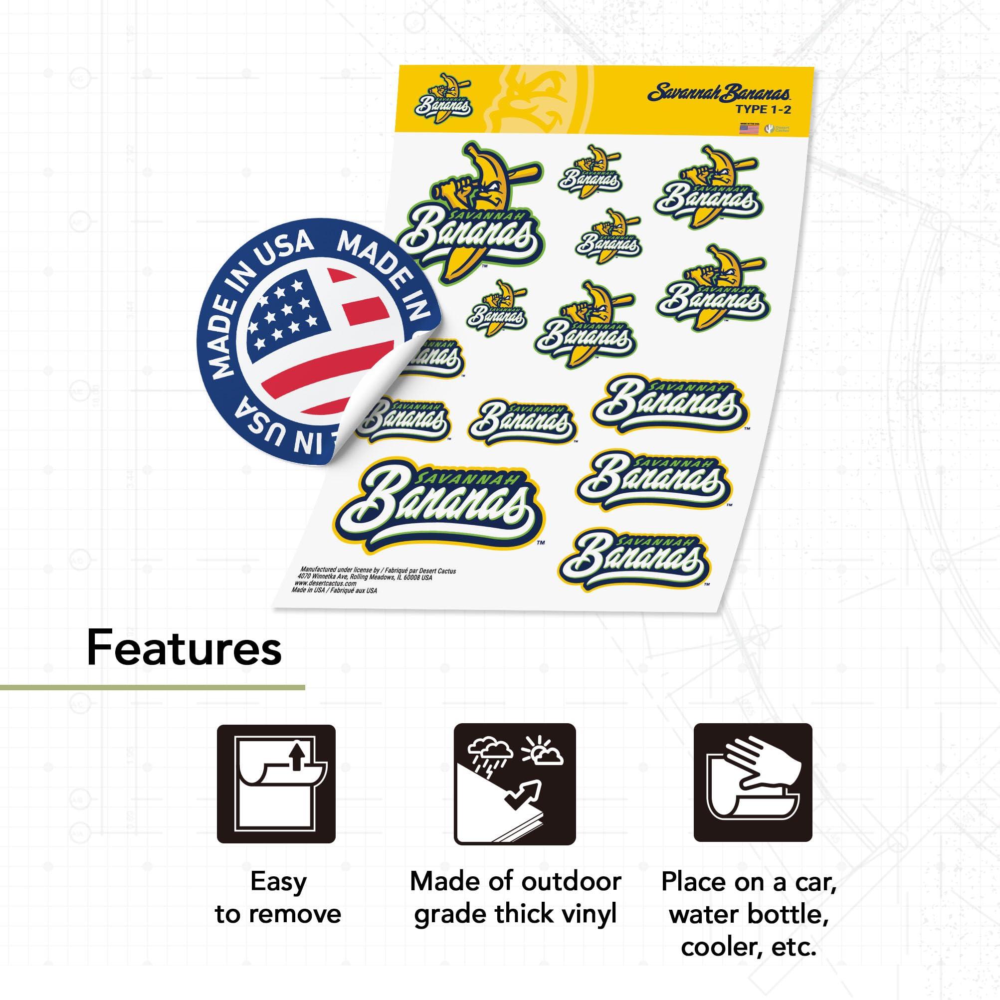Desert Cactus Savannah Bananas Sticker Decal Vinyl Baseball Laptop Water Bottle Car Scrapbook (Type 1-2) - Image 2