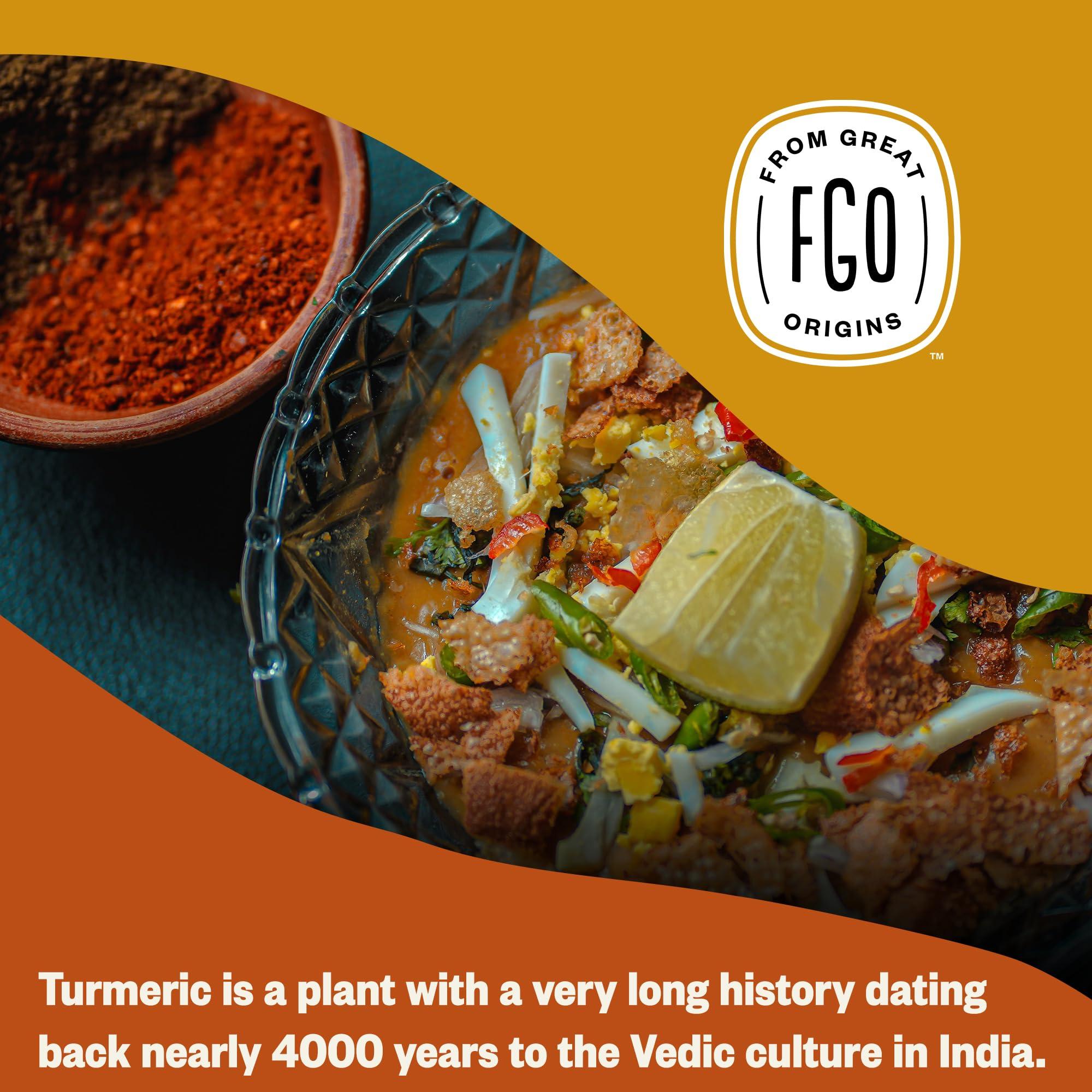 FGO Organic Turmeric Powder w/Curcumin, 1 Pound / 16oz Bulk Resealable Pouch, USDA Organic and Non-GMO, Sourced from India, Packaging May Vary (Pack of 1) - Image 6