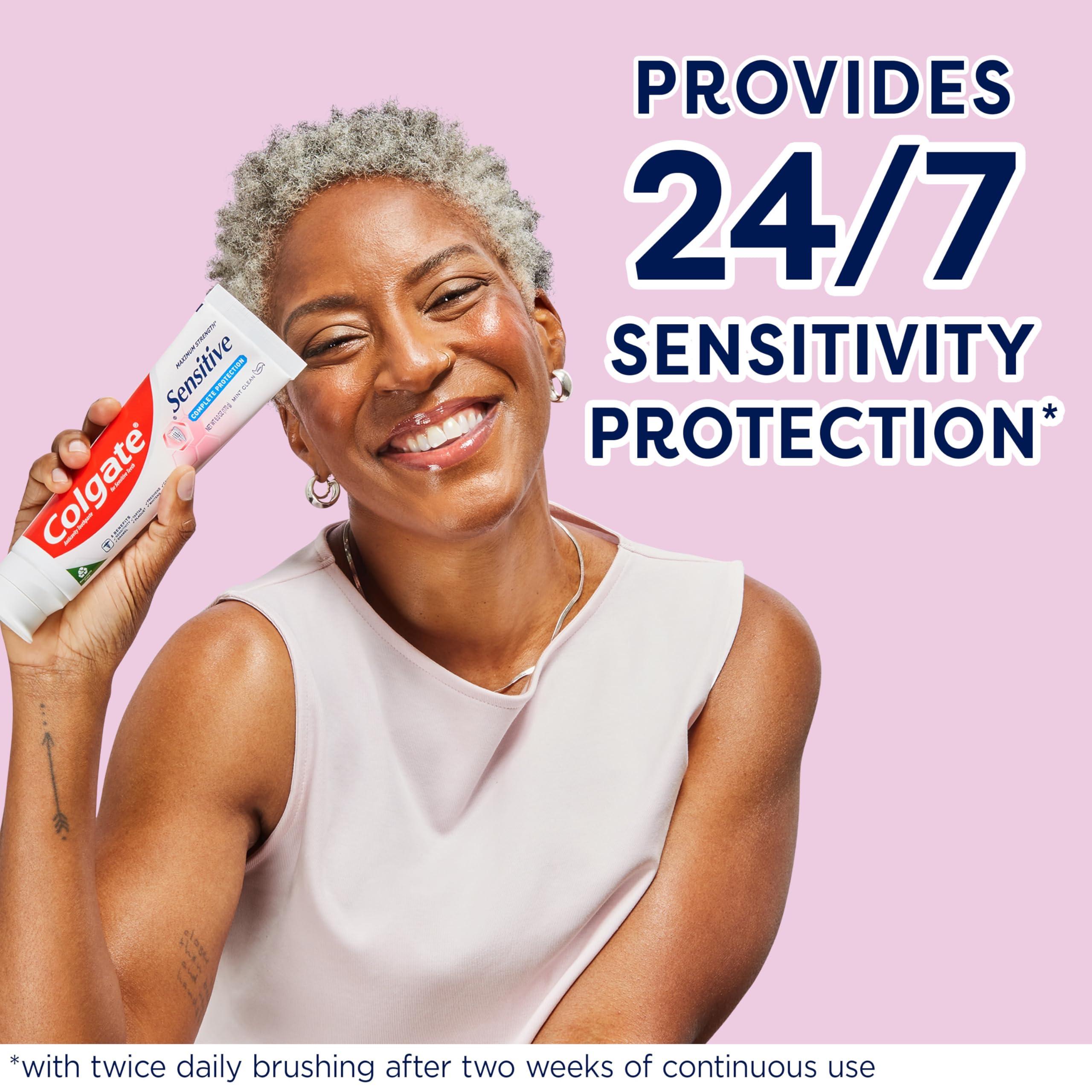 Colgate Sensitive Toothpaste, Complete Protection, Mint - 6 Ounce (Pack of 3) - Image 3