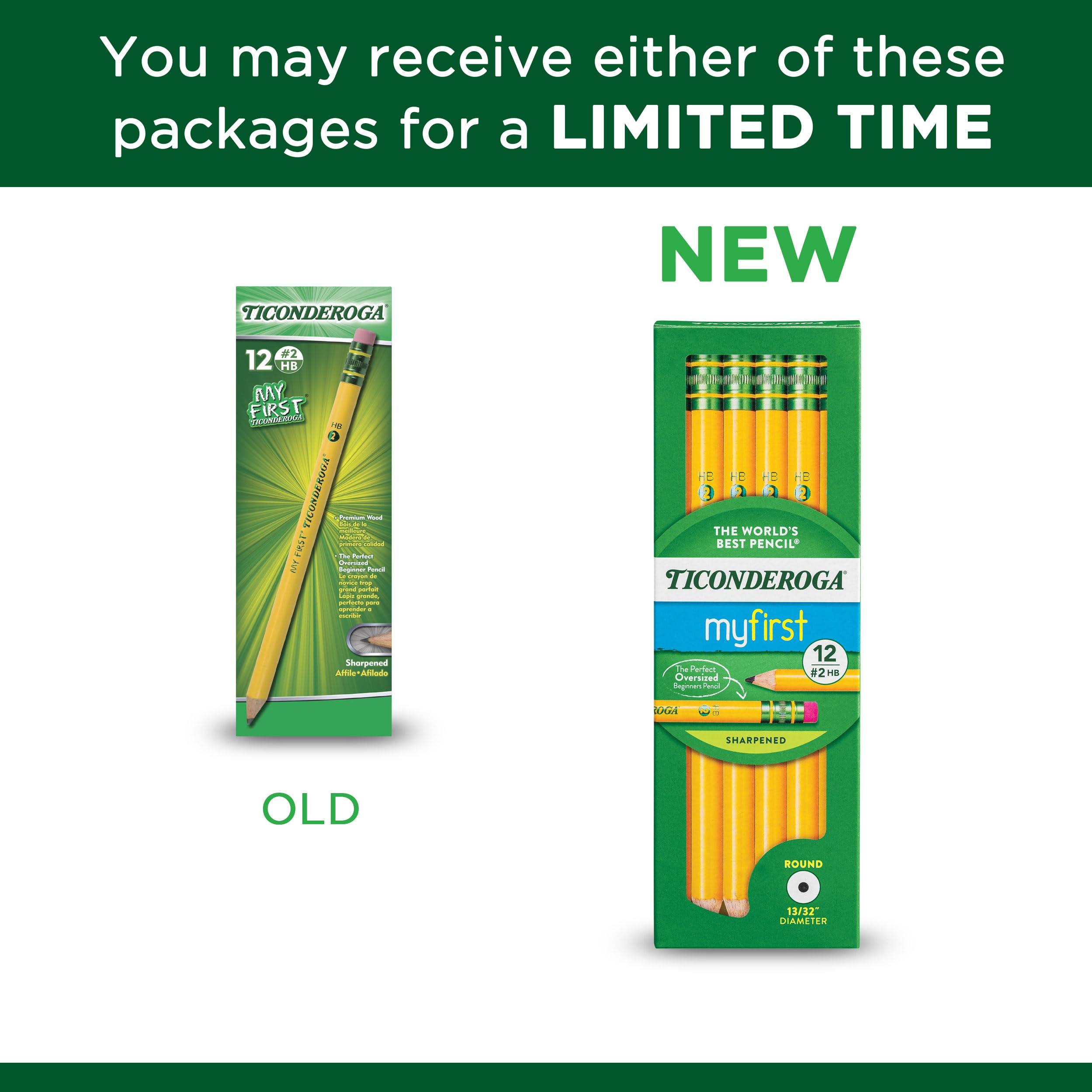 Ticonderoga My First Wood-Cased Pencils, Pre-Sharpened, 2 HB, Yellow, 12 Count - Image 6