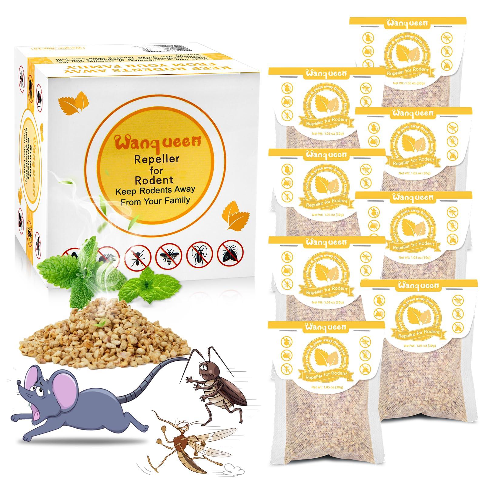 8 Pack Rodent Mouse Repellent Pouches Peppermint Oil to Repel Mice and Rats, Mouse Repeller Pest Control Pouches Mice Repellent for House Mouse Deterrent Indoor