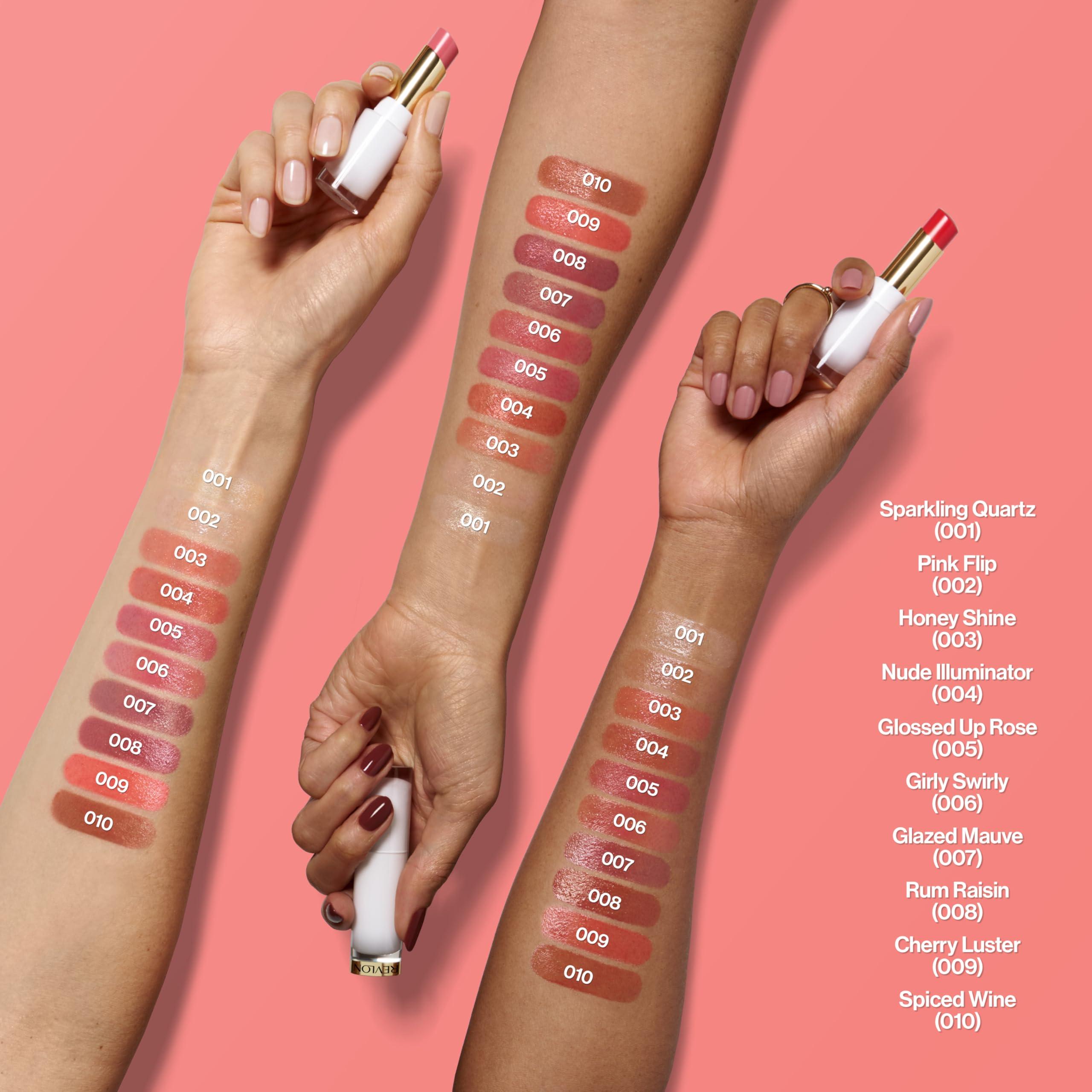 REVLON Super Lustrous Glass Shine Balm, Hydrating Tinted Lipstick, Sheer, Glossy Shiny Finish, 005 Glossed Up Rose, 0.11 oz - Image 7