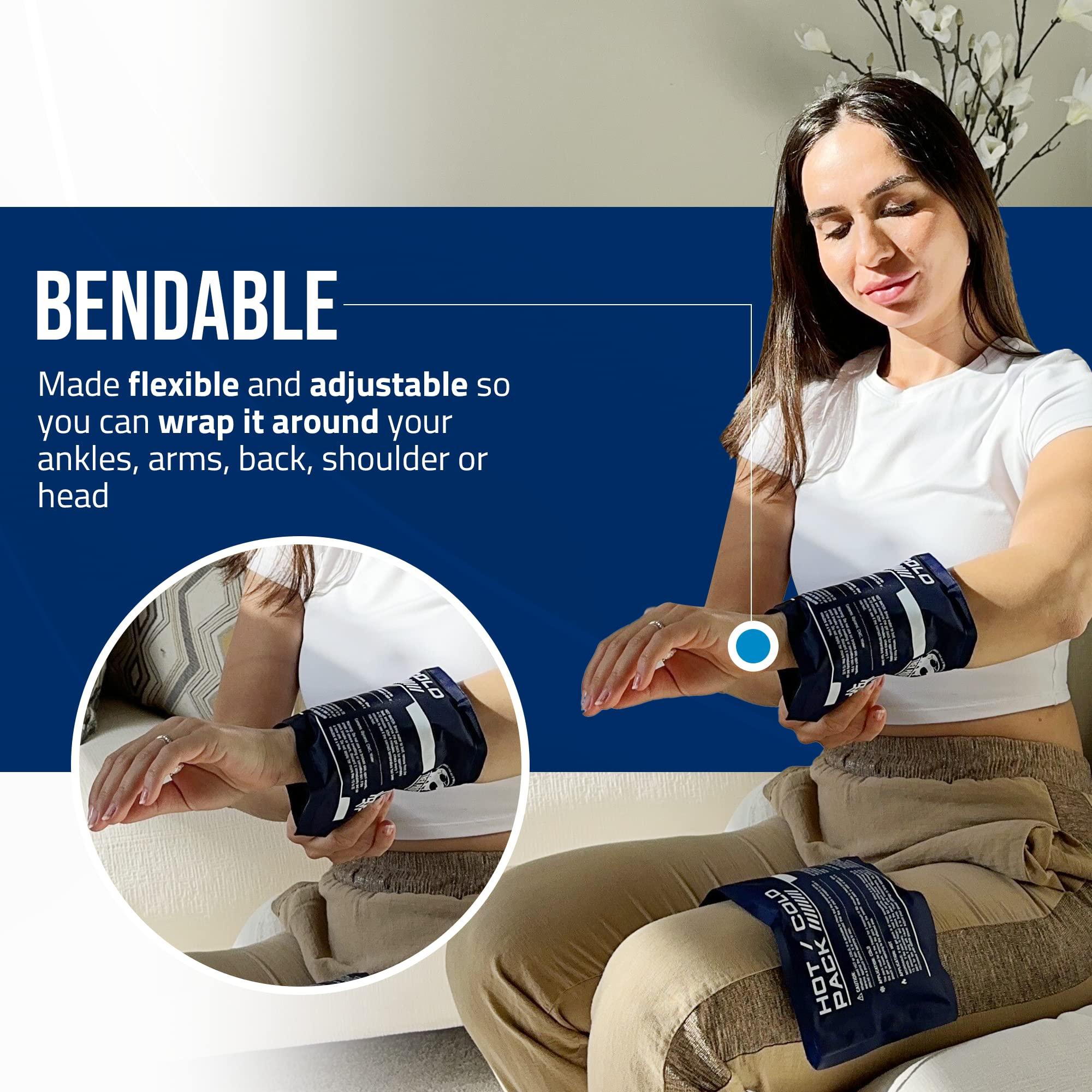 Flexible Ice Pack for Pain Relief - Reusable Gel Pack for Knee, Shoulder, Ankle, Back, and More - Bendable for Customized Comfort - Image 3