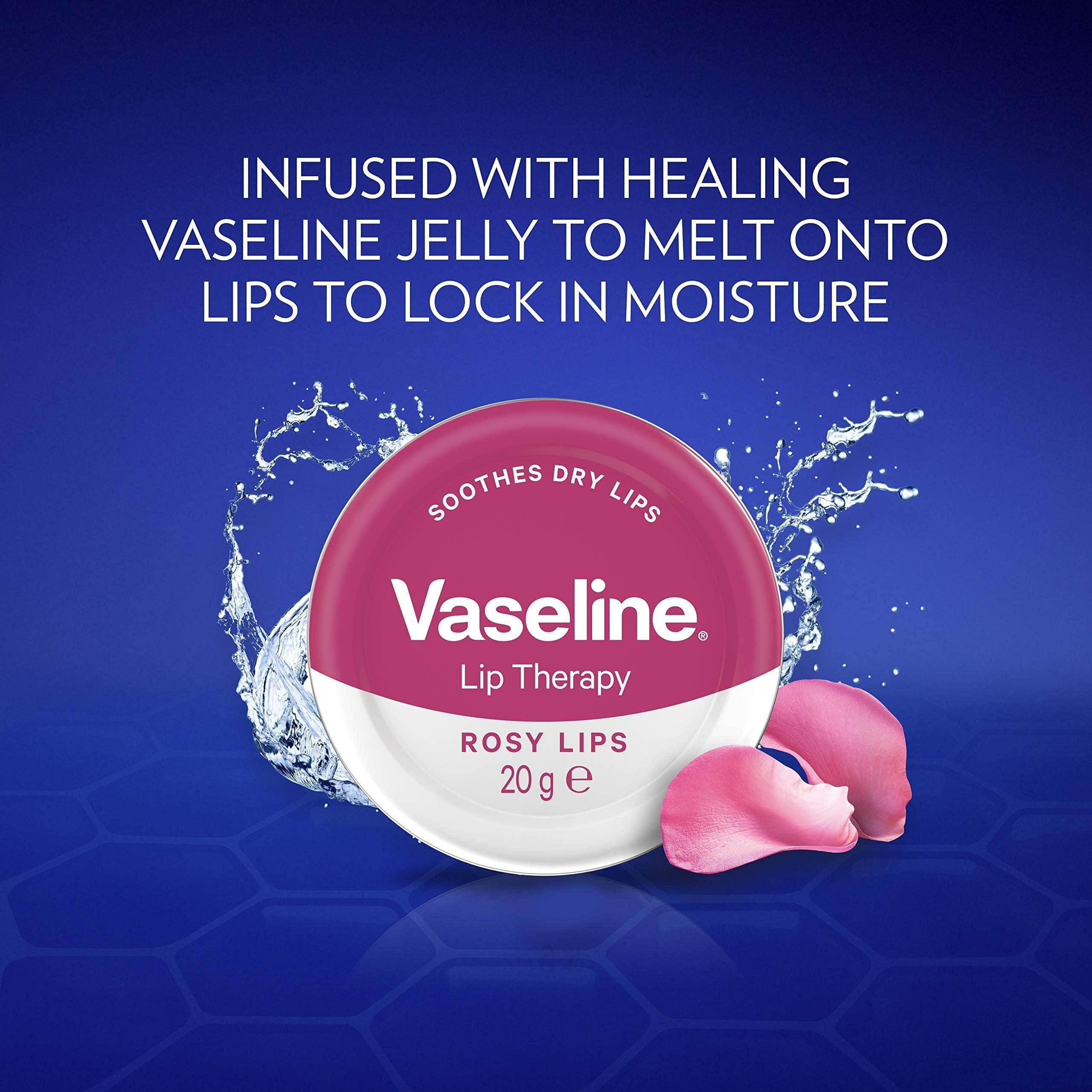 VASELINE Lip Therapy Rosy Lips with Rose & Almond Oil 20g/ 0.70 oz. - Image 2