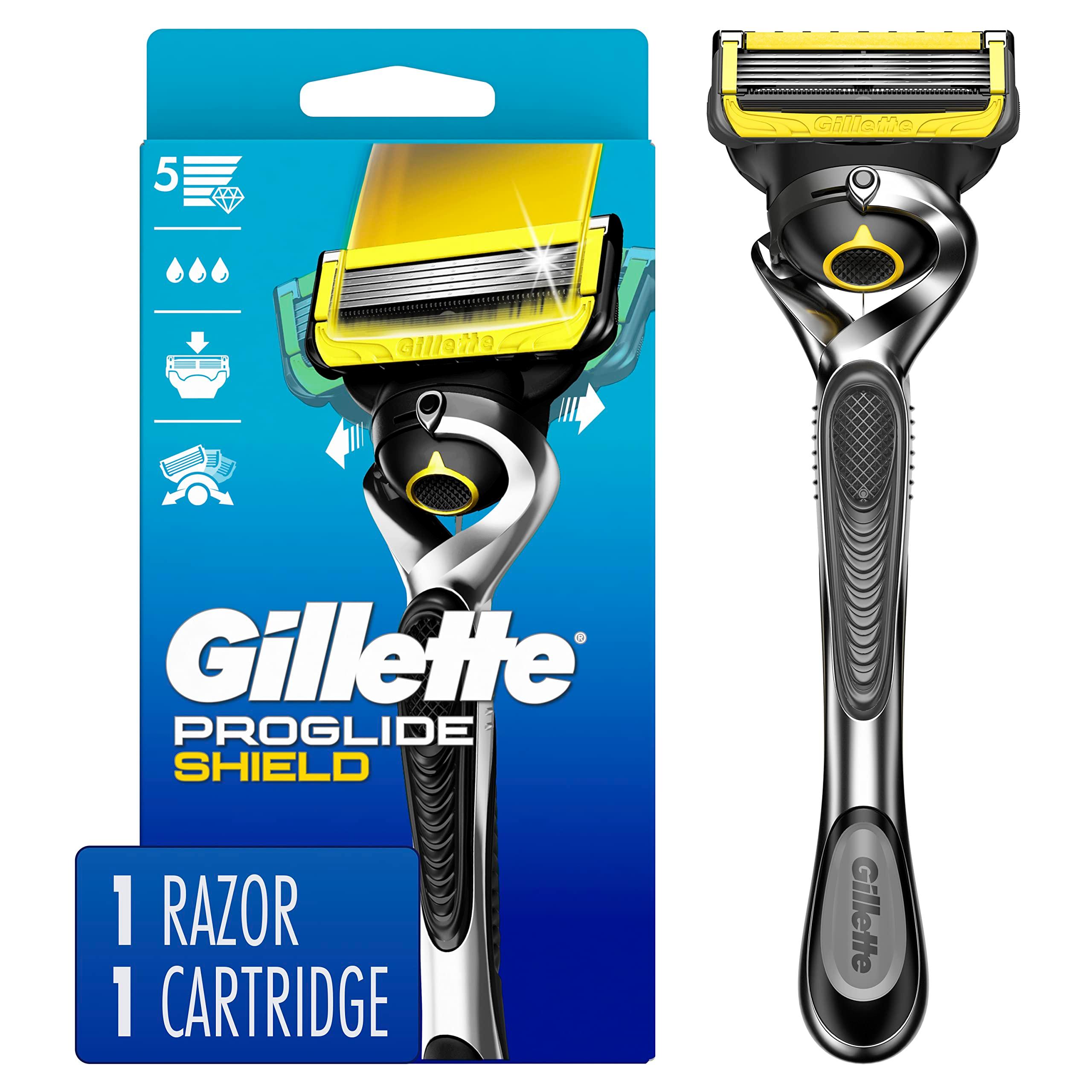 Gillette ProGlide Shield Razor for Men, Handle + 1 Blade Refill