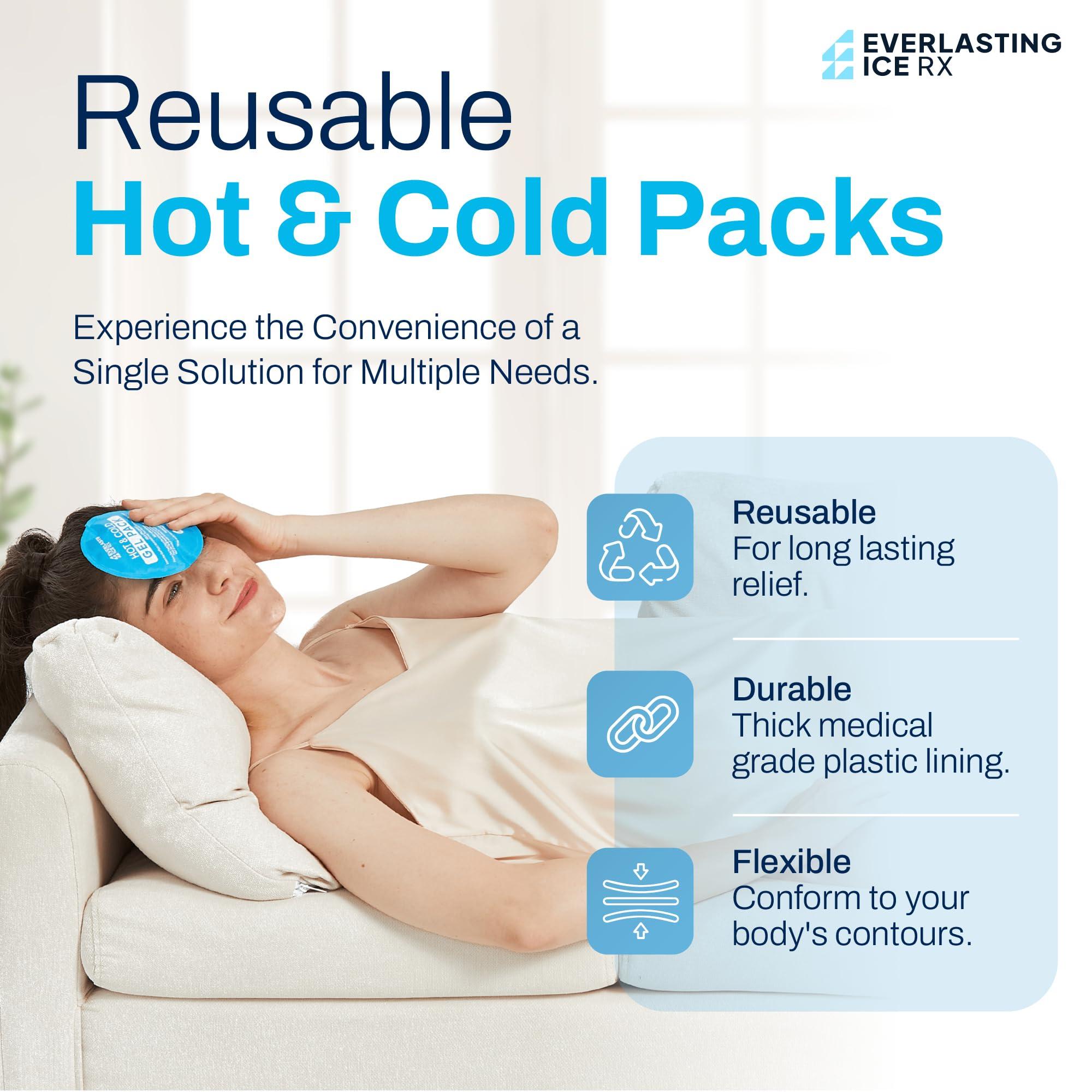 Reusable Hot and Cold Gel Ice Packs for Injuries - 7 Pack Variety Gel Ice Pack Set - Hot and Cold Therapy Solution for Injuries, Cold Packs for Pain Relief - Ice Packs for Injuries Reusable - Image 2