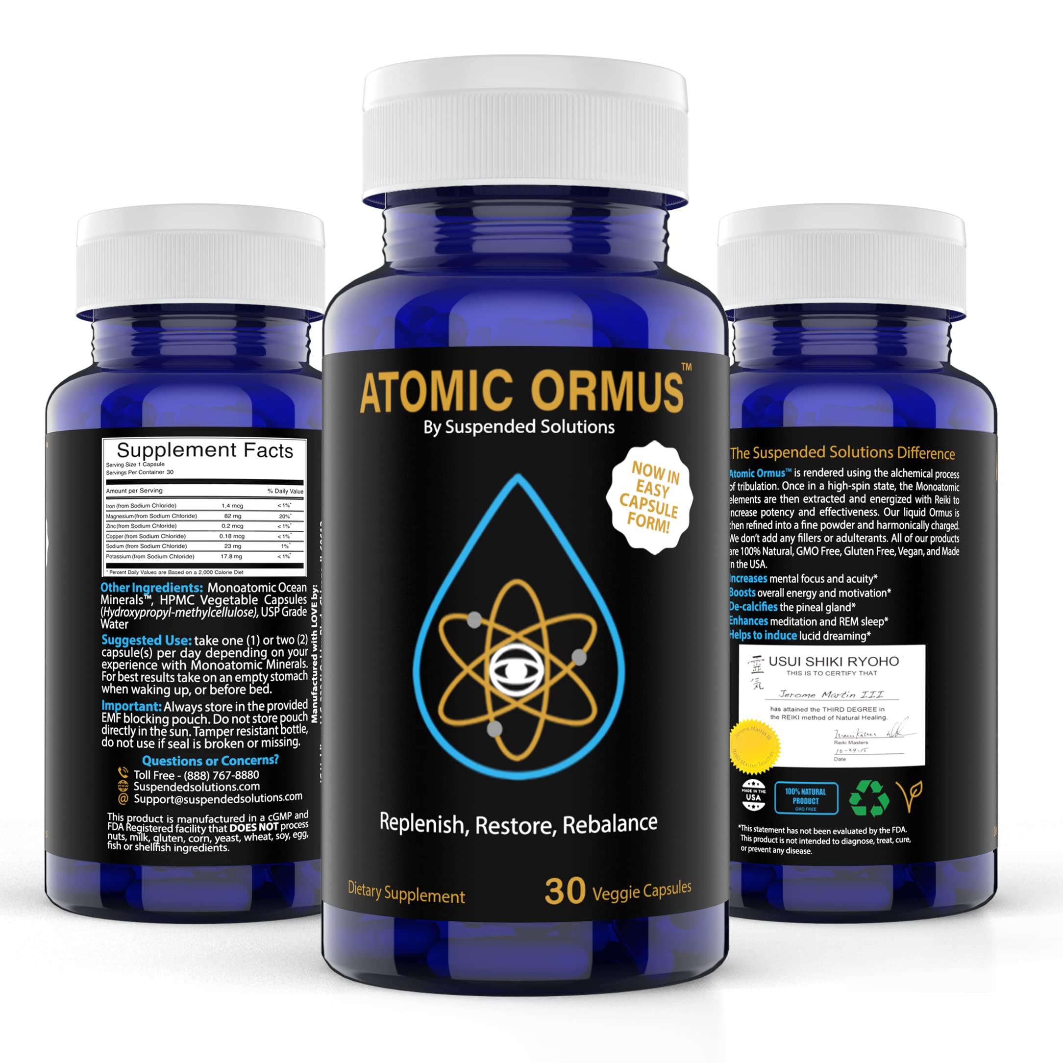Suspended Solutions - Atomic ORMUS - Capsules - MONATOMIC Gold Capsules - 100% Pure ORMUS Powder - 100% Vegan - ormus Gold, monatomic Gold,(30 Capsules) - Image 3
