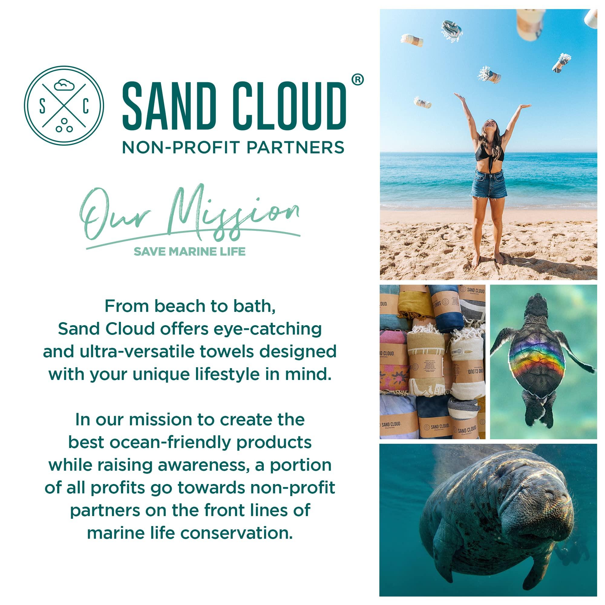 Sand Cloud Turkish Beach Towel - Sand Free - 100% Organic Turkish Cotton Yarn - Quick Dry Towel for Beach, Picnic Blanket or Throw - As Seen on Shark Tank - Santa Fe (Green) - Image 6