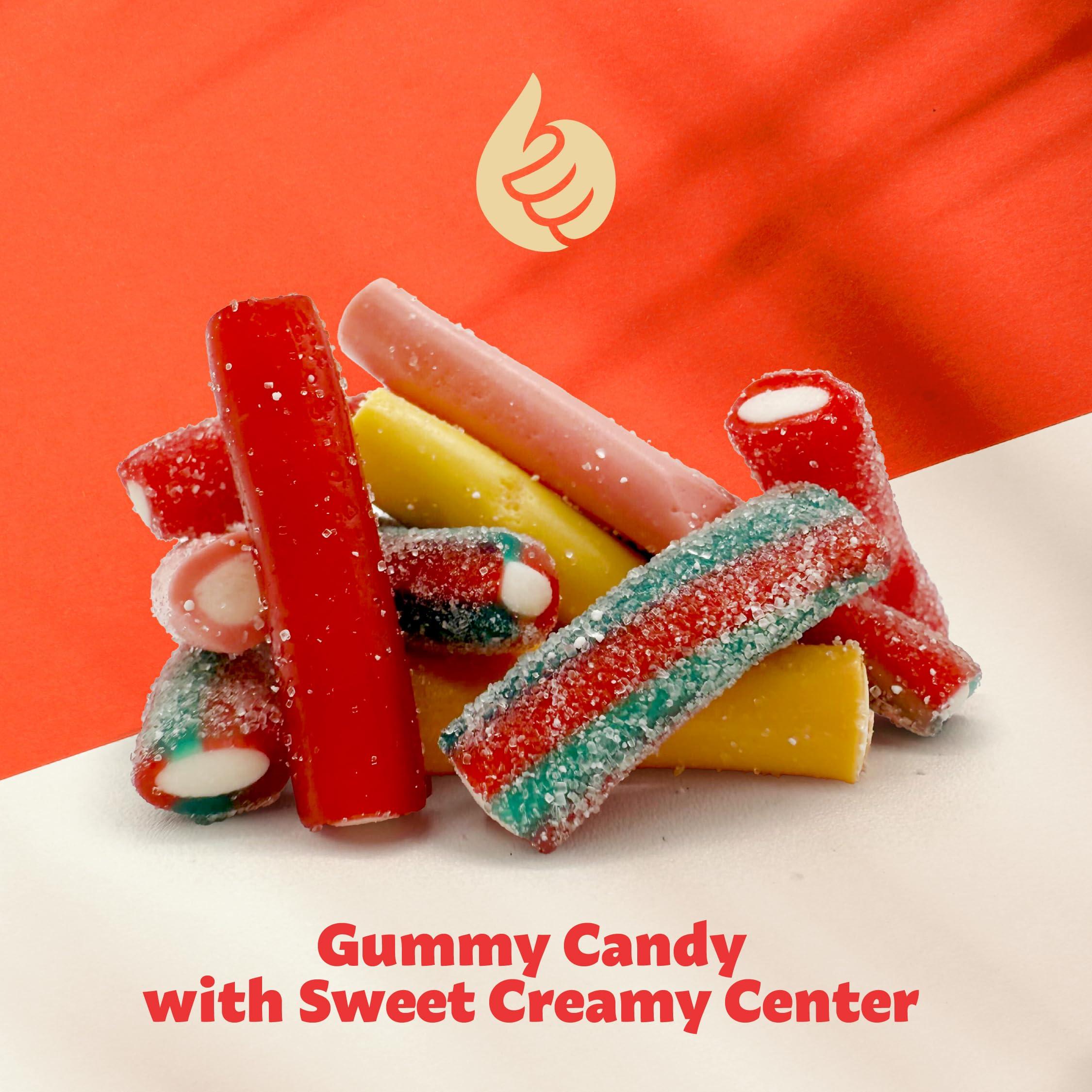 Pencil Bites Gummy Candy | 1 Pound Pack | Assorted Fruit Flavors Chewy Candies | Sweet & Sour Filled Mini Rope Candy | Bulk Gummy Candies for Parties, Snacks & Dessert Toppings - Image 3