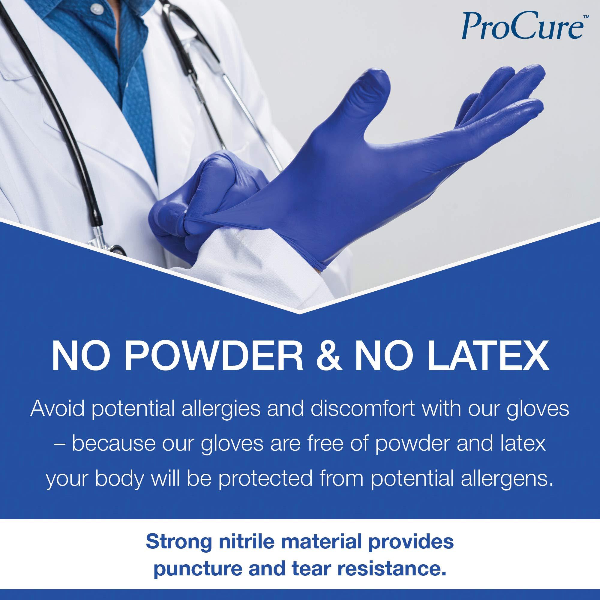 ProCure [200 Count] Disposable Nitrile Gloves - Latex Free, Powder Free Medical Exam Gloves - Image 5