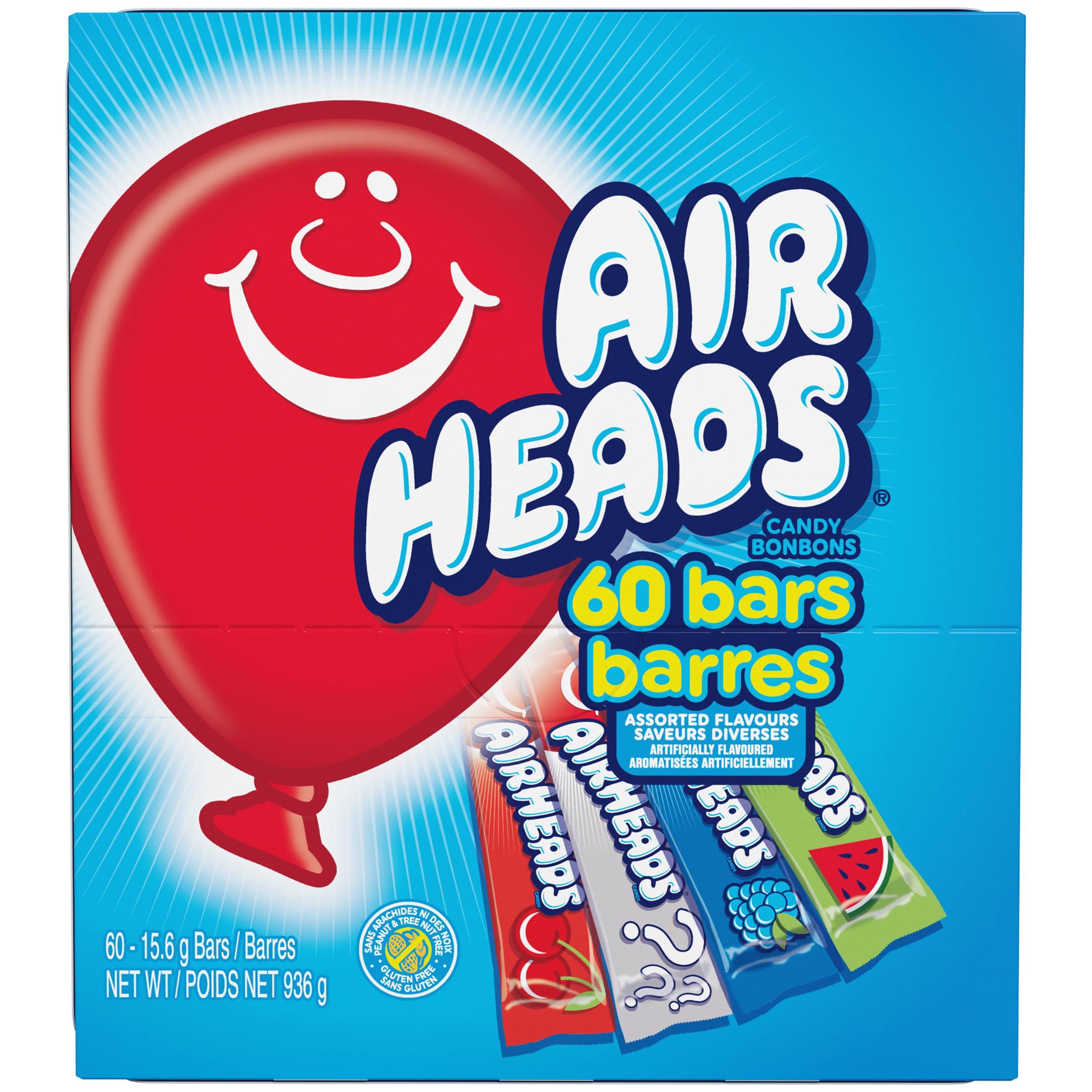 Airheads Candy Bars, Variety Bulk Box, Chewy Full Size Fruit Taffy, Gifts, Holiday, Parties, Concessions, Pantry, Non-Melting, Party, 60 Individually Wrapped Full Size Bars - Image 4