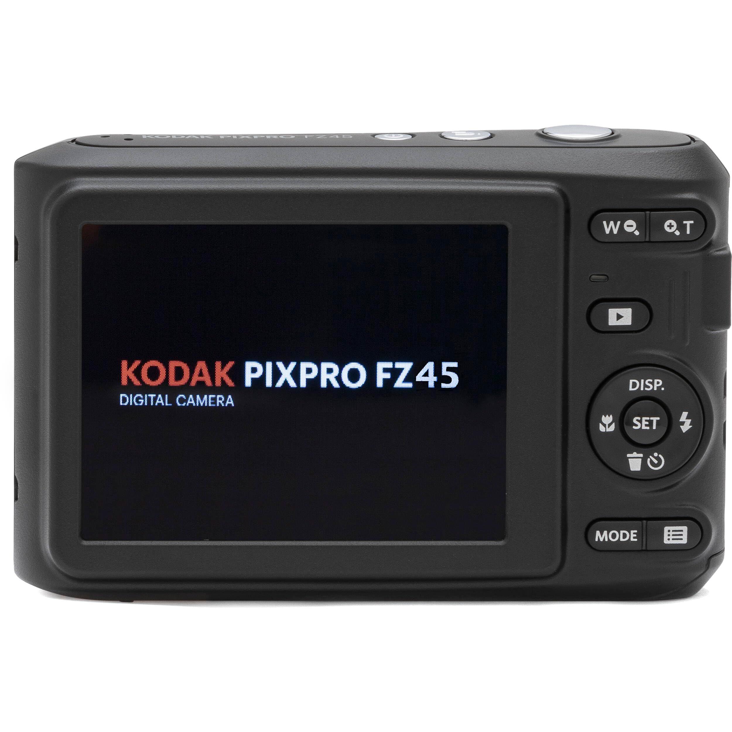 Kodak PIXPRO FZ45 16MP Digital Camera 4X Optical Zoom 27mm Wide Angle 1080P Full HD Video 2.7" LCD Camera (Red) + 64GB Card and Reader + Case + Memory Wallet + Tripod + Cleaning Bundle - Image 3