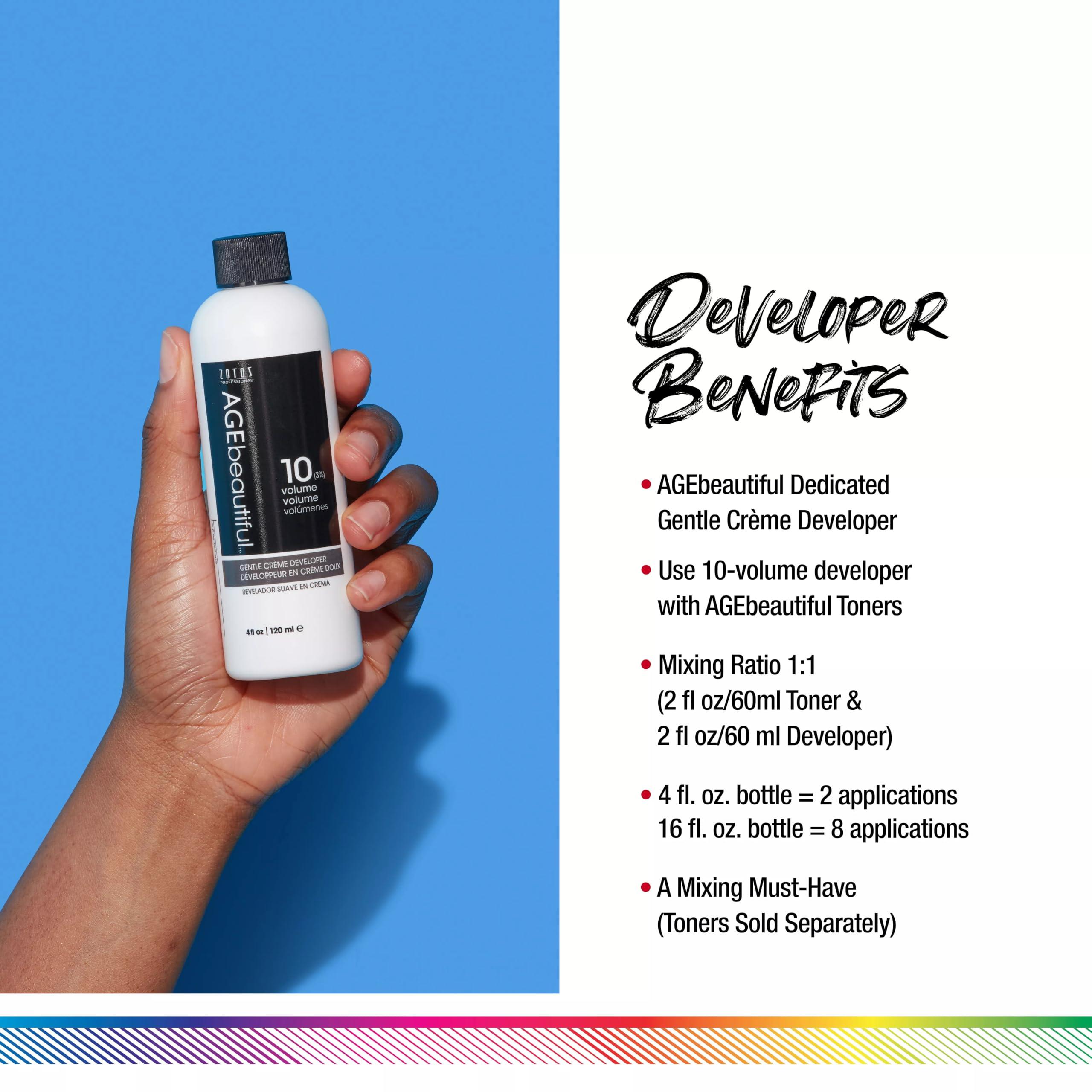 AGE beautiful Gentle Creme Hair Developers | For Permanent Hair Color Dyes, Toners, Lighteners | Professional Salon Coloring | Long Lasting Haircolor for Gray Coverage - Image 2