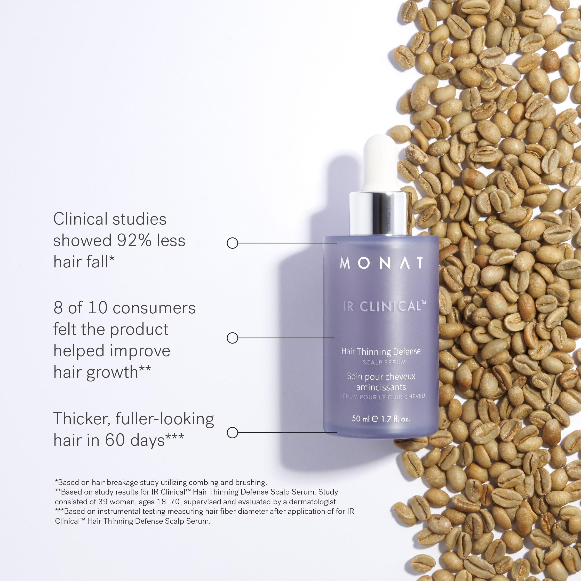 MONAT IR Clinical System – Complete Hair Care Restoration Kit with Thickening Shampoo, Conditioner & Thinning Defense Serum – Strengthens, Protects, & Revives Hair for Thicker, Fuller-Looking Results - Image 6