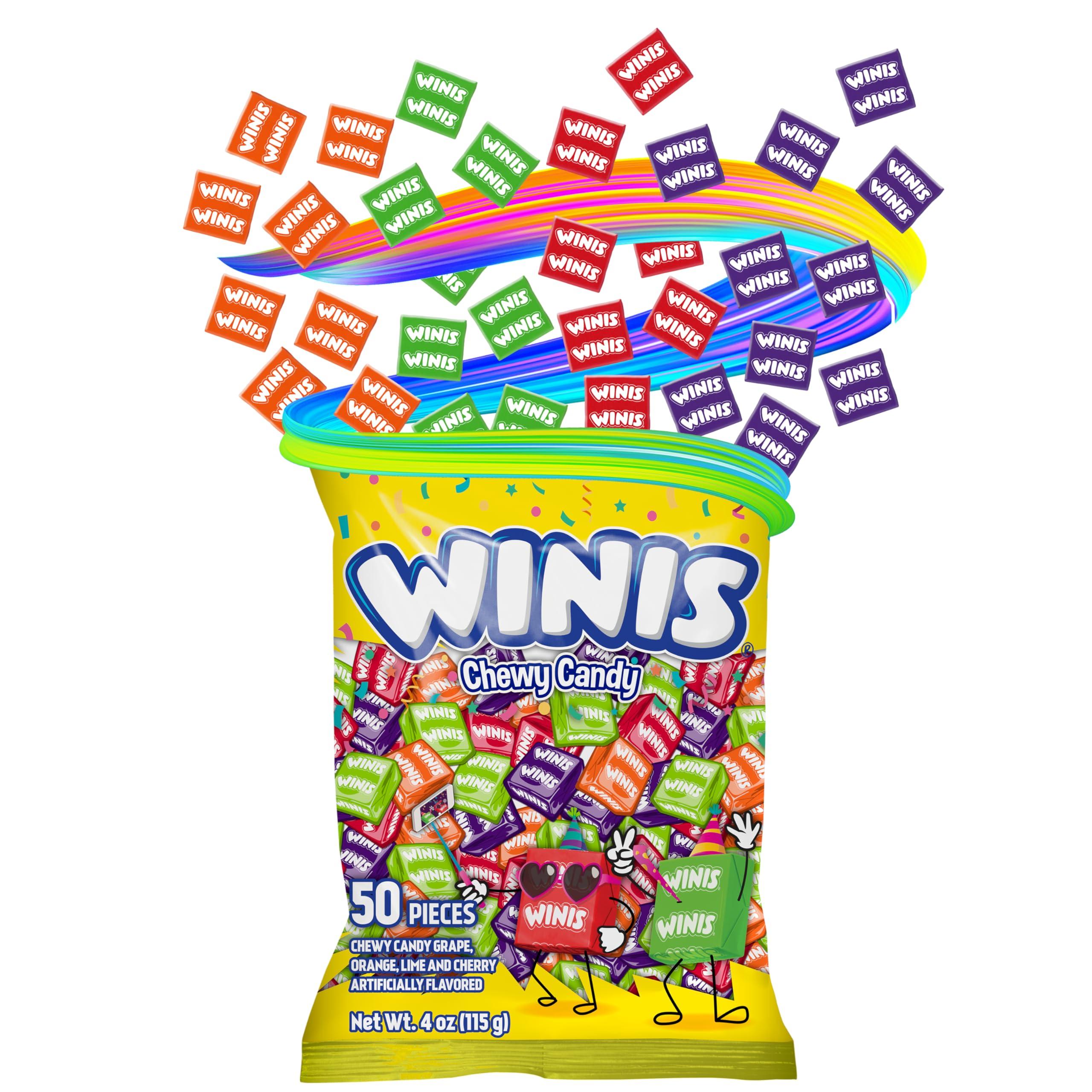 Chewy Candy Winis Original Variety Bag – Taffy Candy 50 individually wrapped pieces- Size 4 Oz Bag Assorted Easter Candy Mix - Image 4