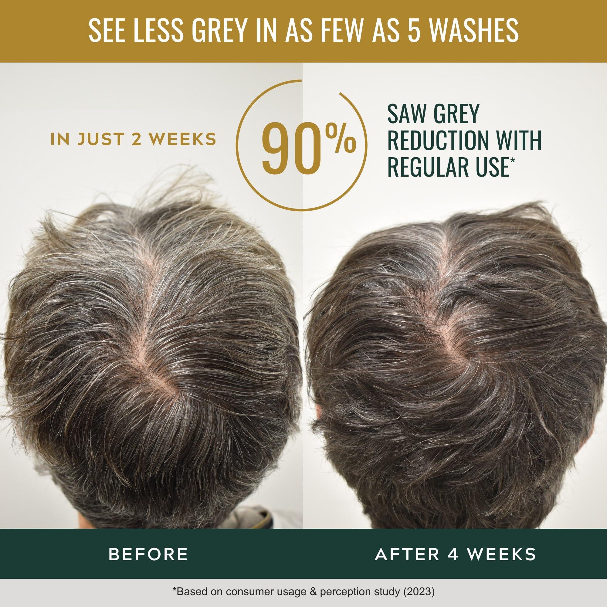 Just for Men Control GX + THK Thickening Shampoo and Conditioner with Grey Reduction, Shampoo for Thinning Hair with Alpha Keratin, Thickens Hair Up to 20%, Works with Every Hair Texture, 4 oz - Image 3