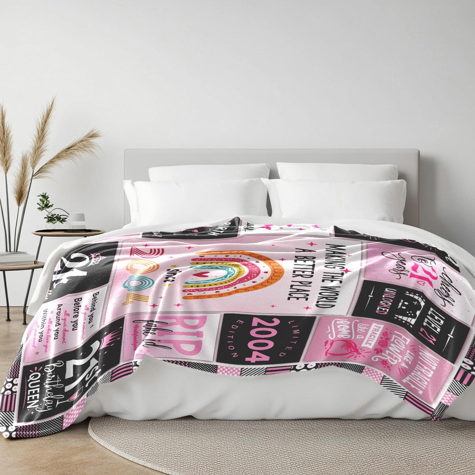 Fluxflix 21st Birthday Gifts for Her, 21st Birthday Gifts for Women/Daughter, 21 Year Old Birthday Gifts for her, Gifts for 21st Birthday Female, 21st Birthday Gift Ideas Blanket 60"X50" - Image 6