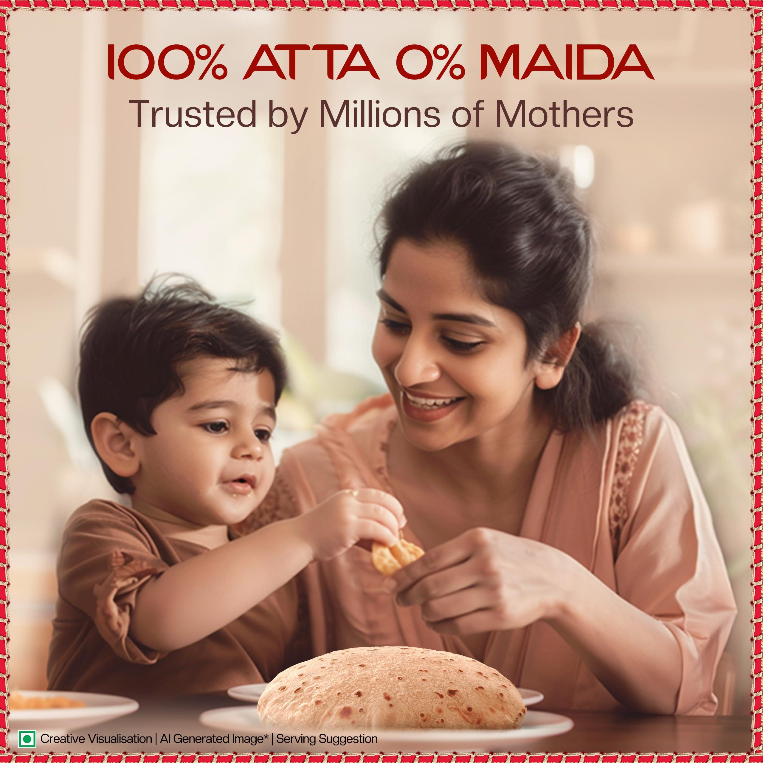 Great Bazaar Swad Chapatti Ashirwad Atta, 22 Pound - Image 4