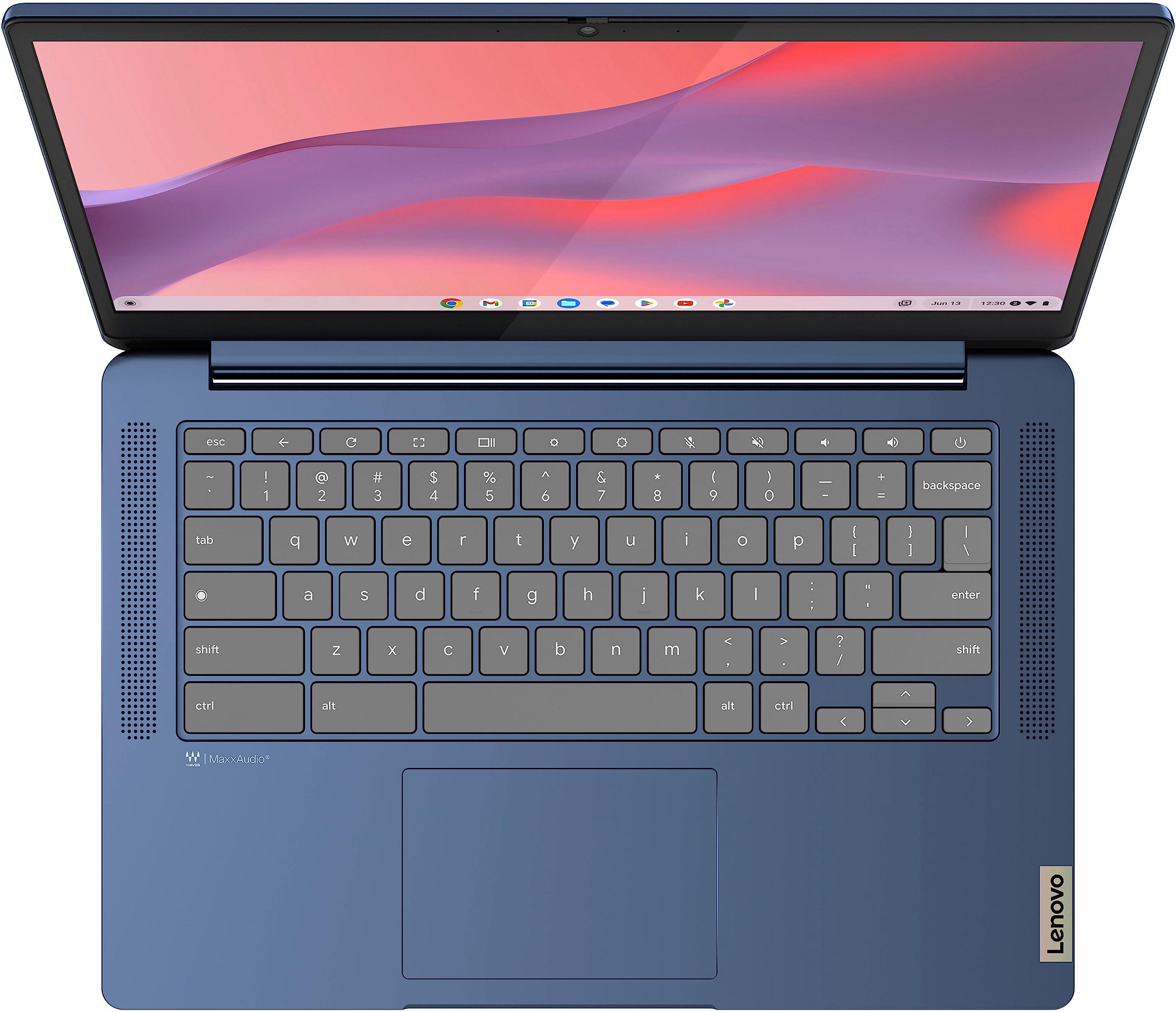 Lenovo Flagship Chromebook, 14'' FHD Touchscreen Slim Thin Light Laptop Computer, 8-Core MediaTek Kompanio 520 Processor, 4GB RAM, 64GB eMMC, WiFi 6,Chrome OS, Abyss Blue - Image 5