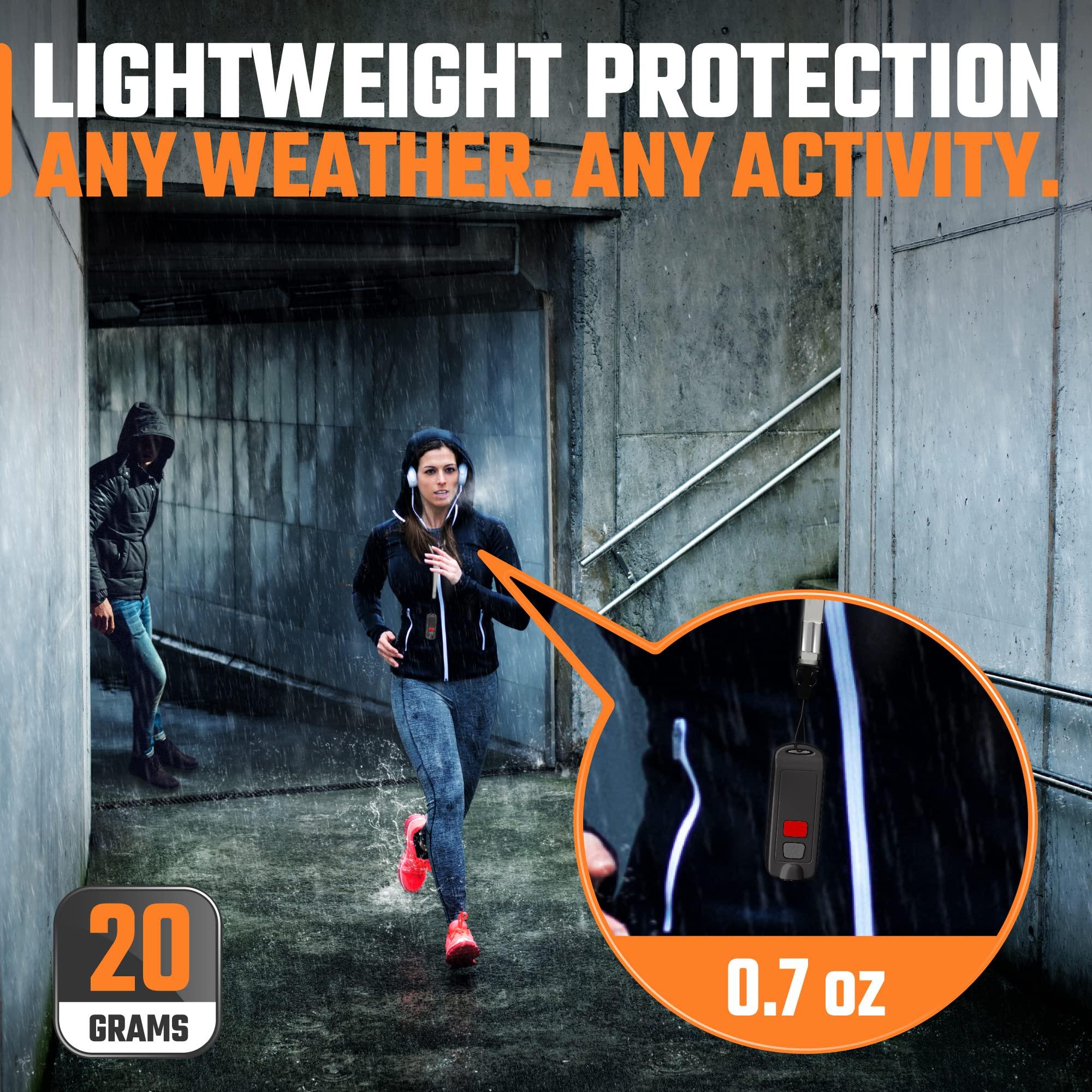 Rechargeable Keychain Alarm for Women Self Defense – 2 Pack 130 dB Loud Safesound Personal Siren Ring with LED Light – Waterproof SOS Emergency Safety Alert Device Key Chain by WETEN (Black&Black) - Image 2