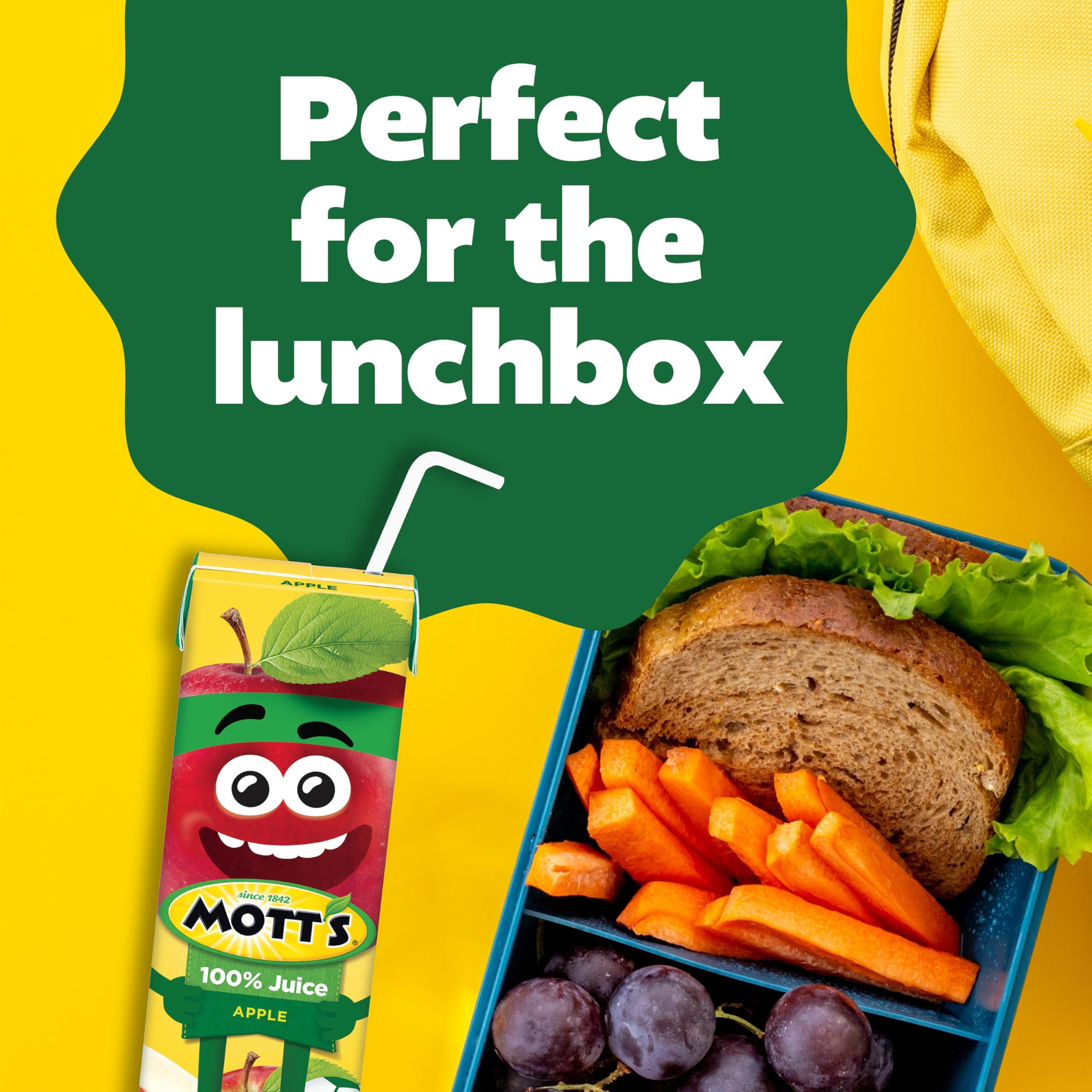 Mott's 100% Original Apple Juice, 6.75 Fl Oz Boxes, 32 Count (4 Packs Of 8), 2 Servings Of Fruit, 100% Fruit Juice, Gluten-free, Caffeine-free, Kosher, Contains No Artificial Colors Or Sweeteners - Image 8