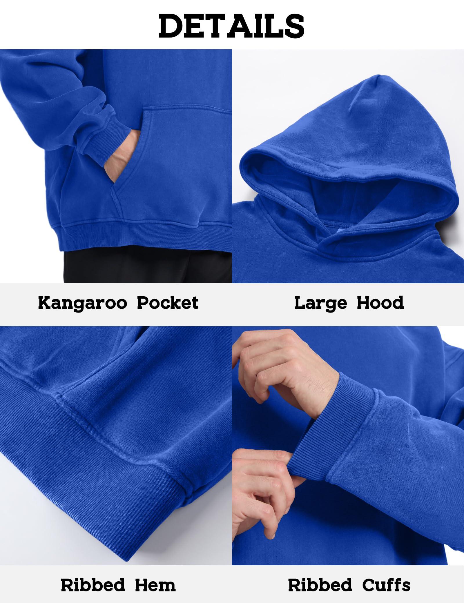 Hatant Oversized Hoodie Sweatshirts for Men Couples Heavyweight Hoodies Pullover Vintage Mens Acid Wash Sweaters Clothes 2025 - Image 8