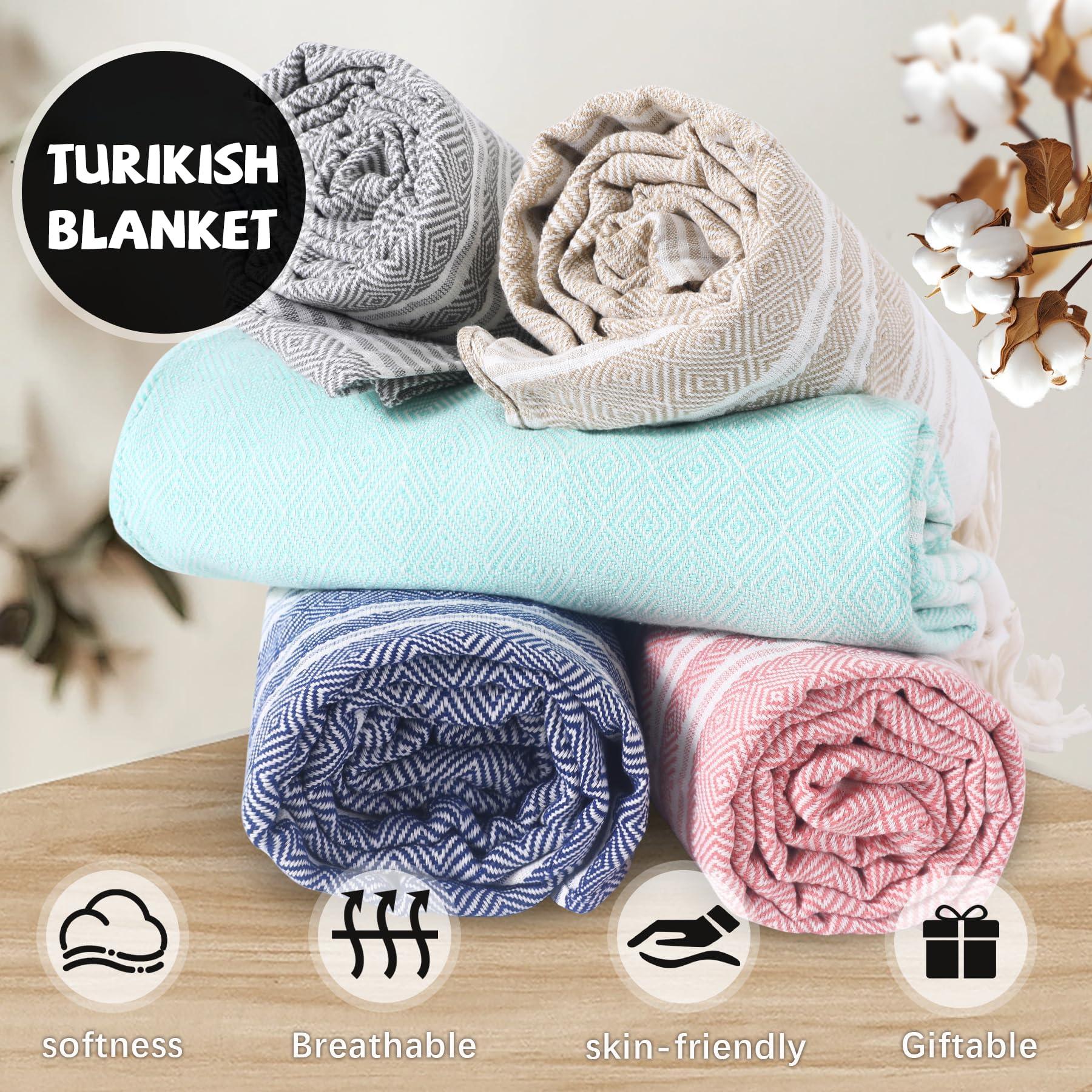 Giant Turkish Beach Towel Boho Beach Throw Blanket Anti Resistant Sand Free Quick Dry Lightweight Sandless Cloud Hawaii Honeymoon Travel Essentials Xl Big Huge Jumbo Women Summer Vacation Gift - Image 9
