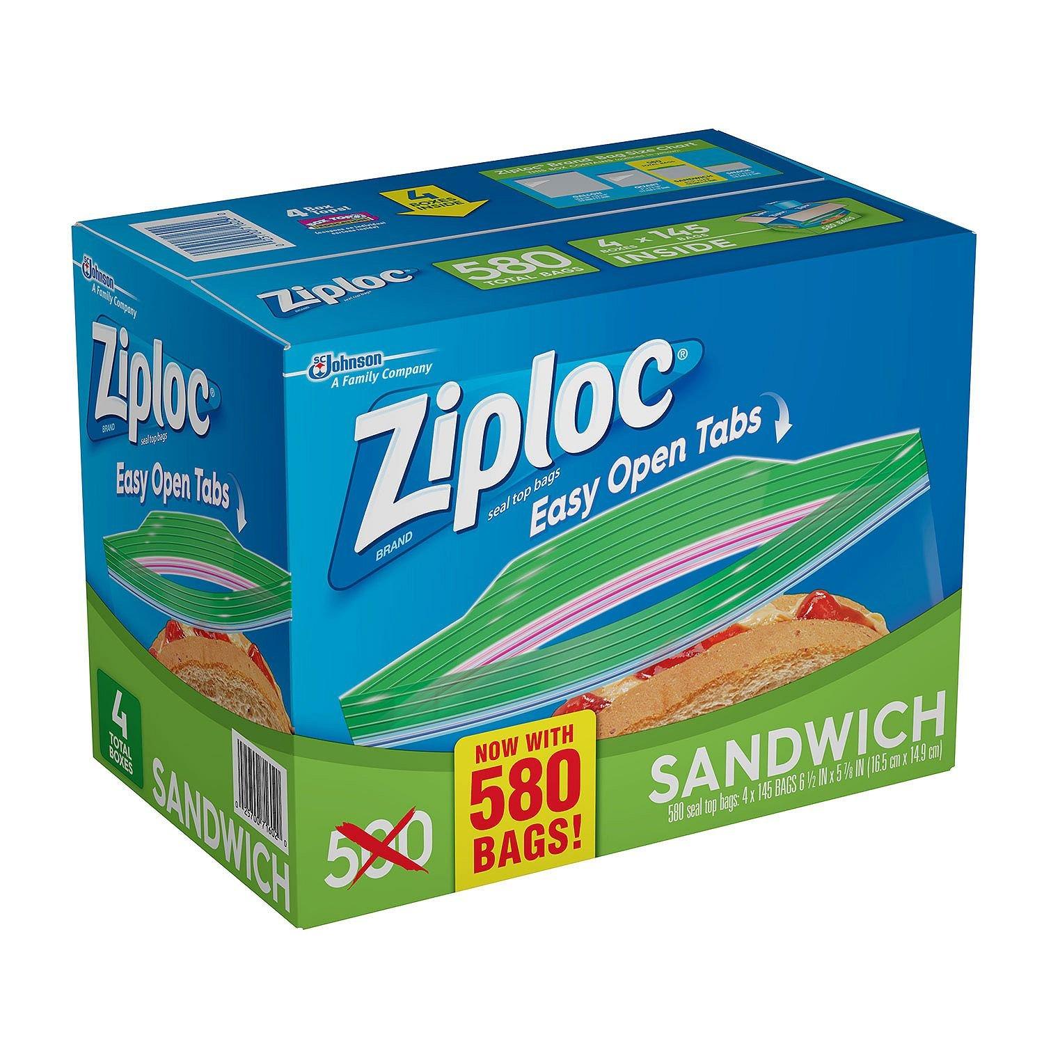 Ziploc Sandwich Bag 4-Pack (145 Count) - Image 2
