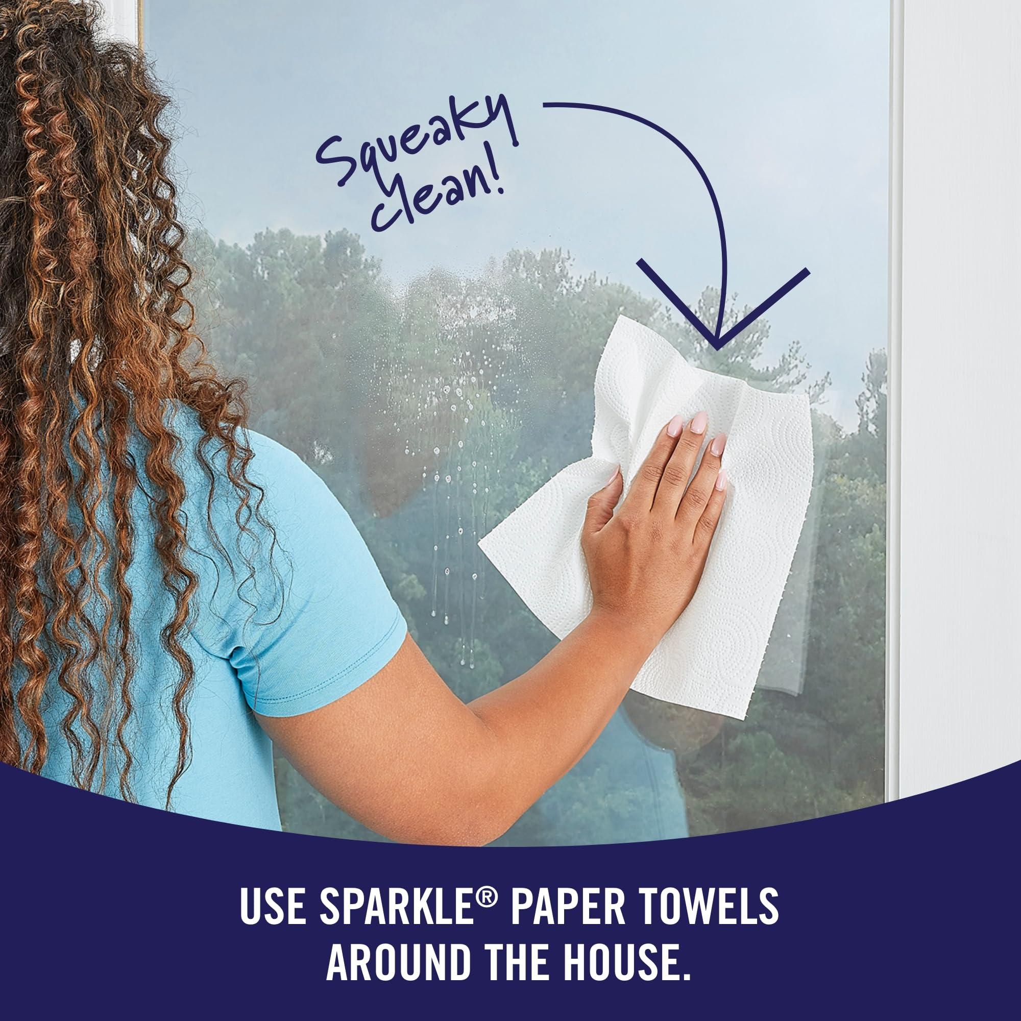 Sparkle Tear-A-Square Paper Towels, 2 Double Rolls = 4 Regular Rolls, Customizable Sheet Size Paper Towel - Image 13