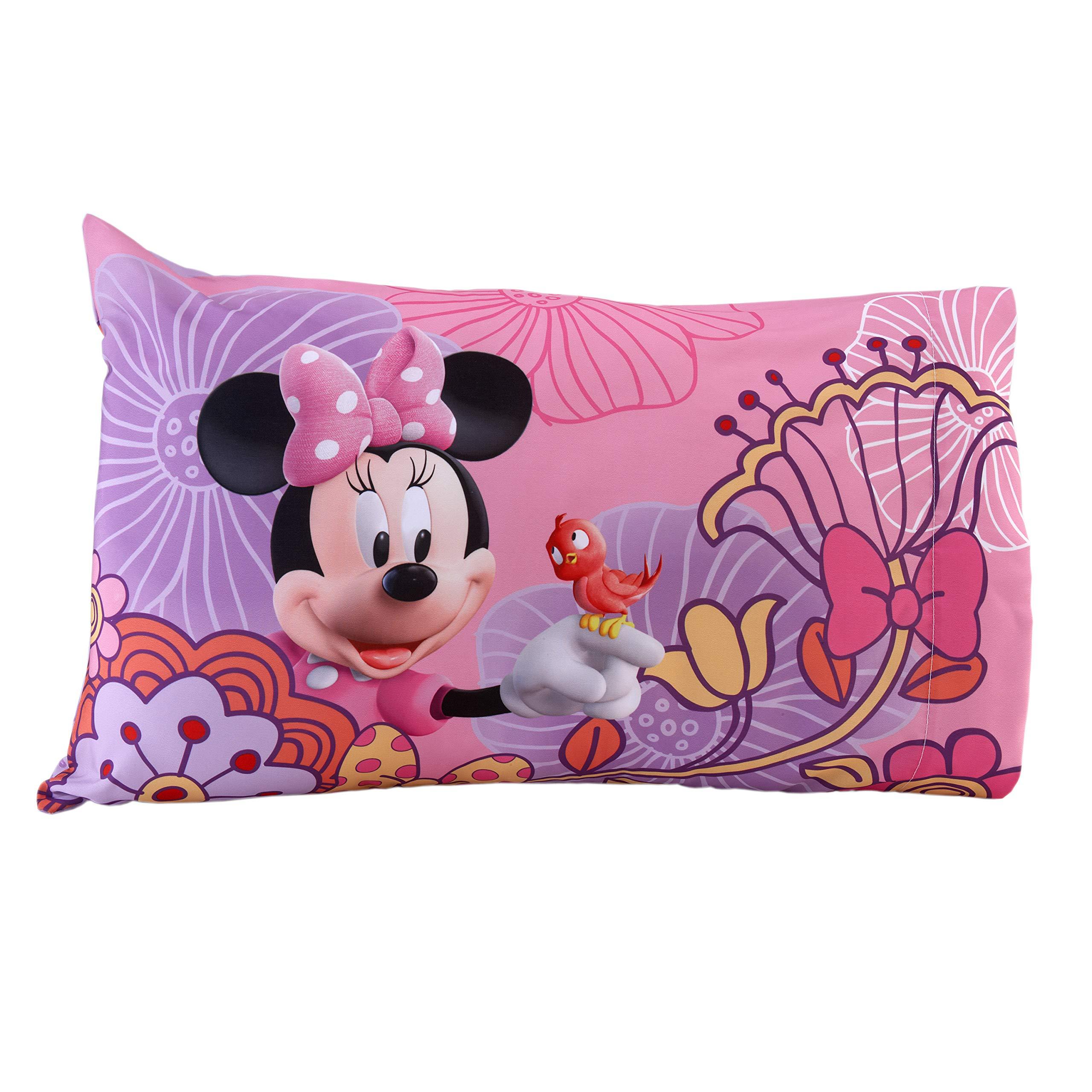 Disney 4 Piece Minnie's Fluttery Friends Toddler Bedding Set, Lavender - Image 6