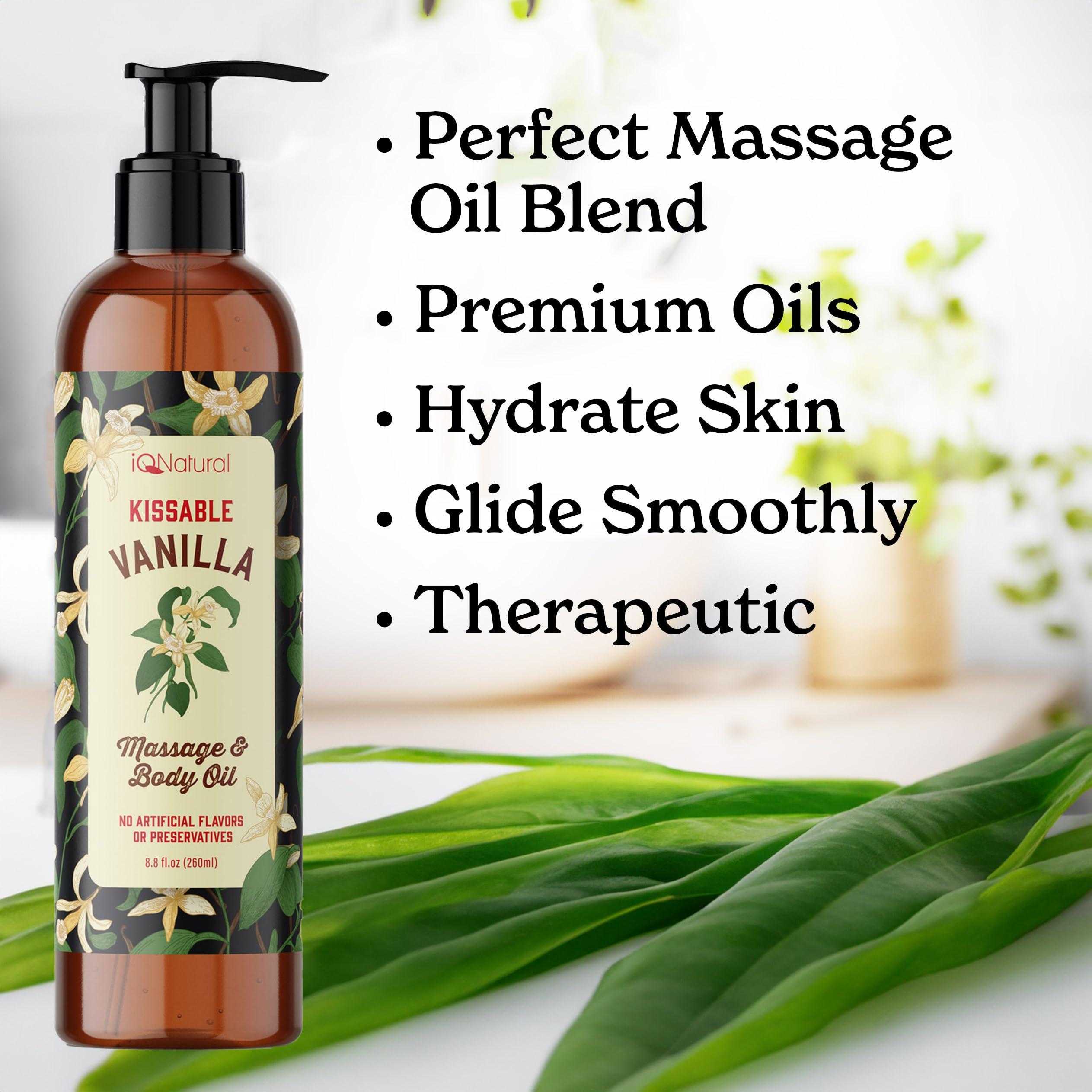 Fractionated Coconut Oil for Skin, Edible Massage Oils for Date Night, Oil for Massage Therapy, BodyOil for Intimacy, Sensual Massage, Warming Massage Oils for Date Night Heat Edible - 8oz - Image 2