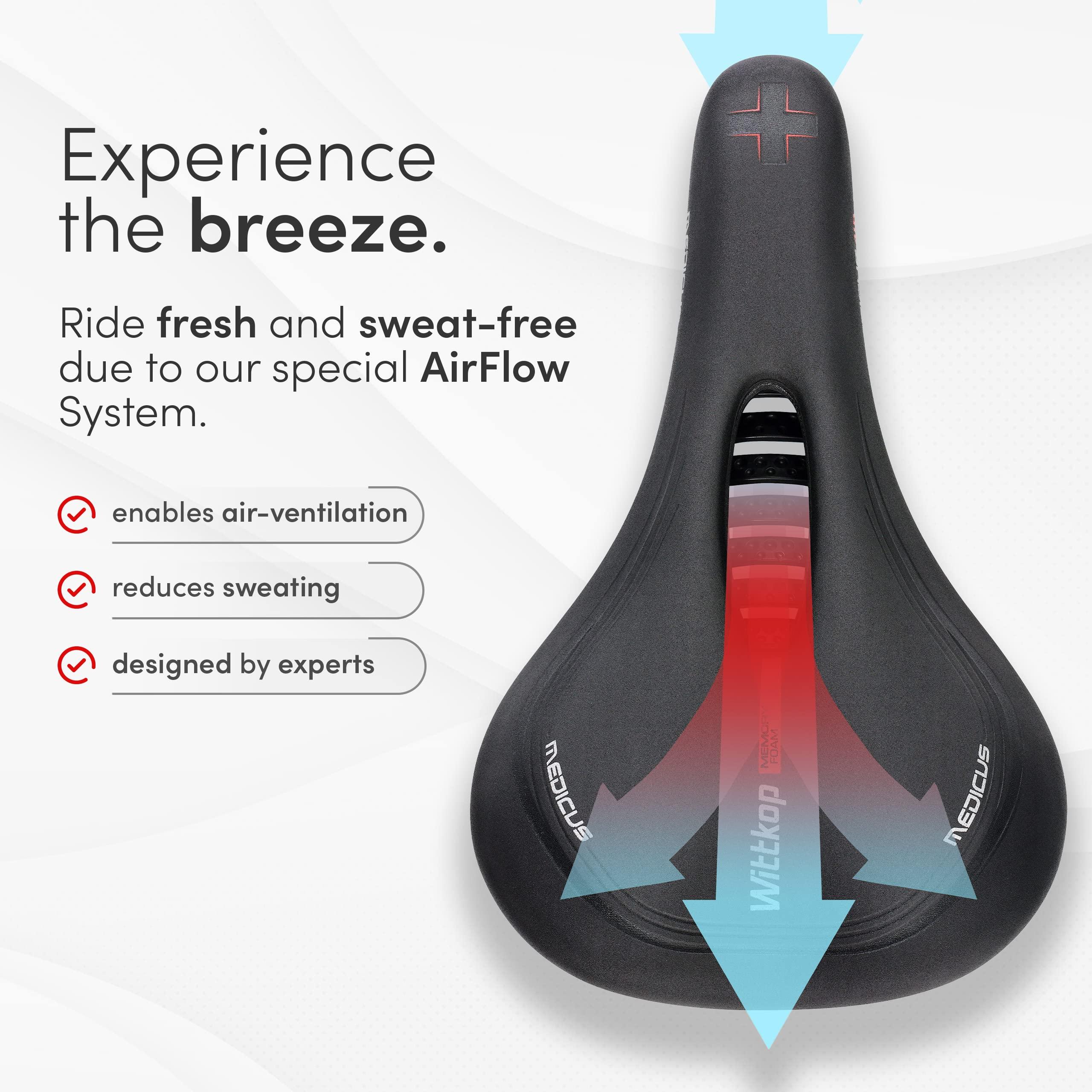Wittkop Bike Seat I Bicycle Seat for Men and Women, Waterproof Bike Saddle with Innovative 5-Zone-Concept I Exercise Bike Seat for BMX, MTB & Road - Image 5