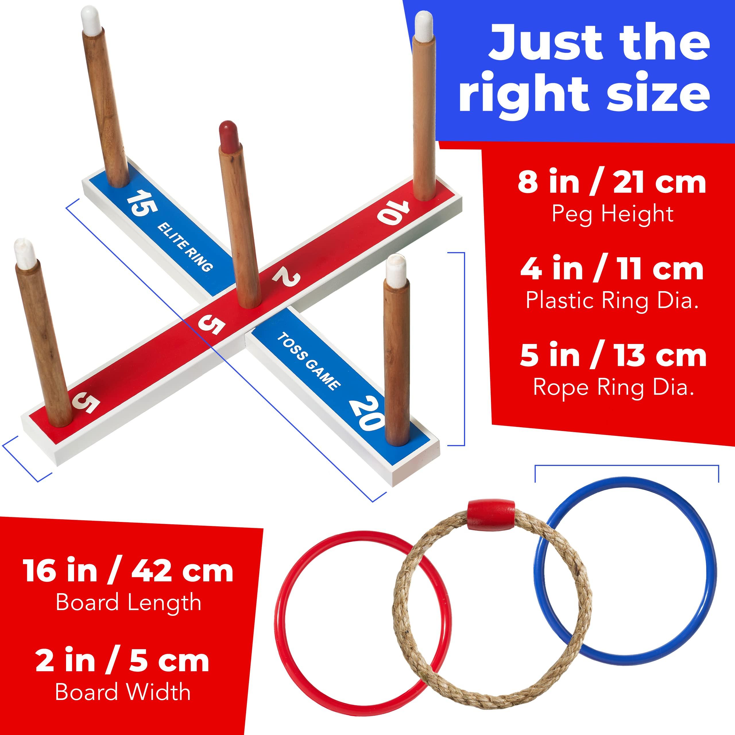 Elite Sportz Ring Toss Games for Kids - Outdoor Yard Game for Adults & Family - Backyard Toys, Outdoor Game, Backyard Games, Lawn Games for Kids Ages 4-8 - Image 2