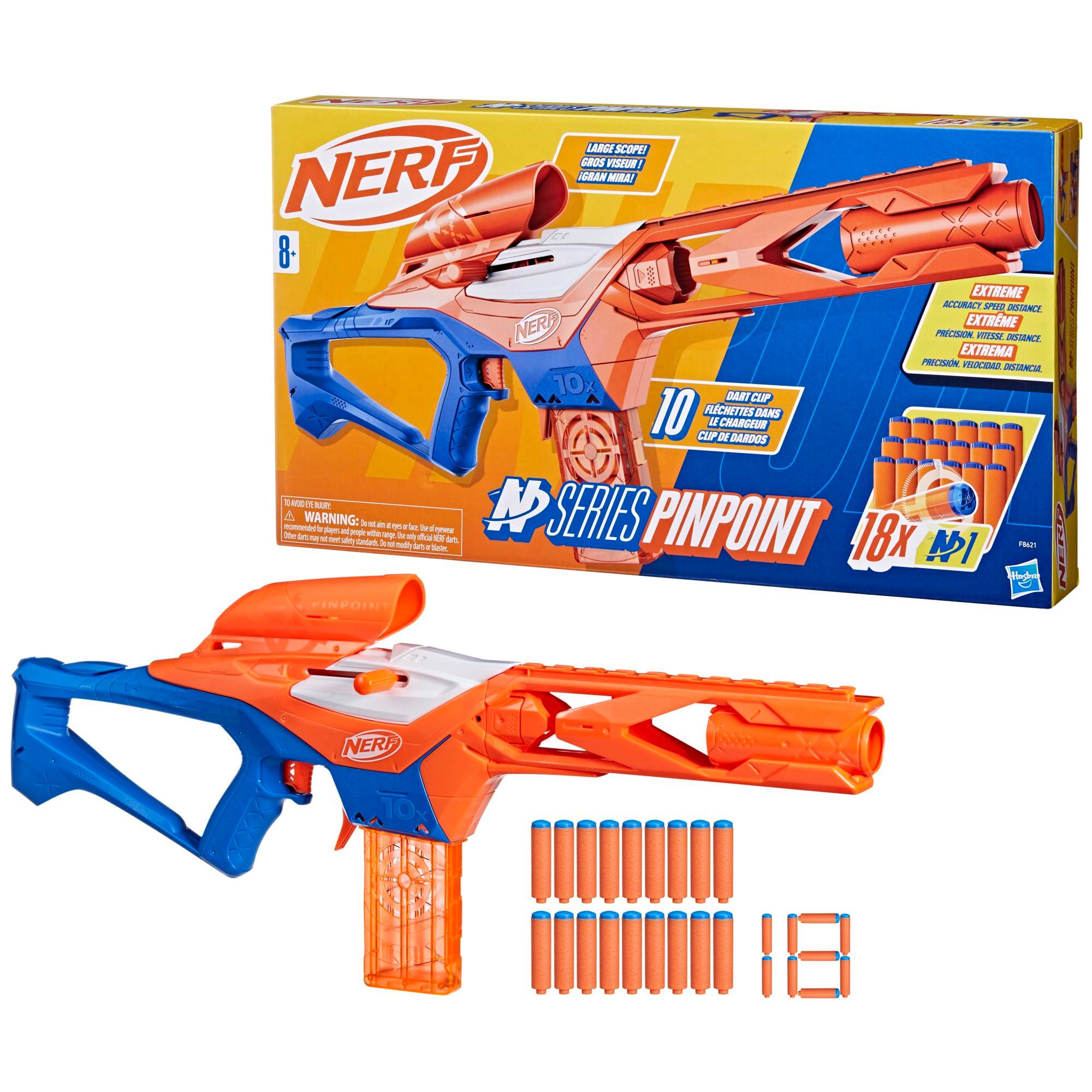 Nerf N Series Pinpoint Dart Blaster, 18 N1 Darts Compatible Only N Series Blasters, 10-Dart Clip, Blaster Gifts for Kids - Image 14