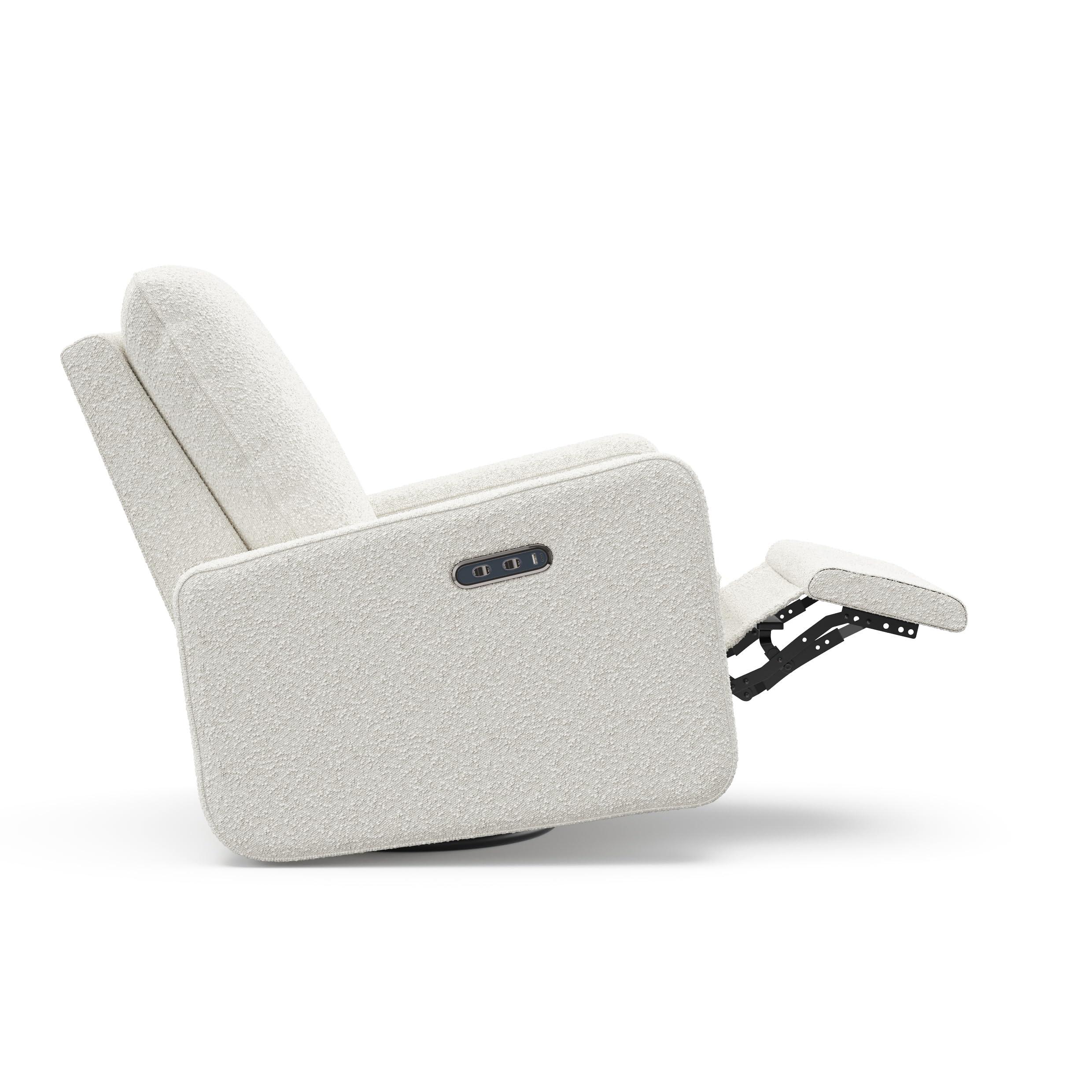 Graco Teddi Power Recliner Swivel Glider (Ivory Boucle) – Electronic Power Recline, USB-A & USB-C Charger, Premium Cushioning & Comfort - Image 12