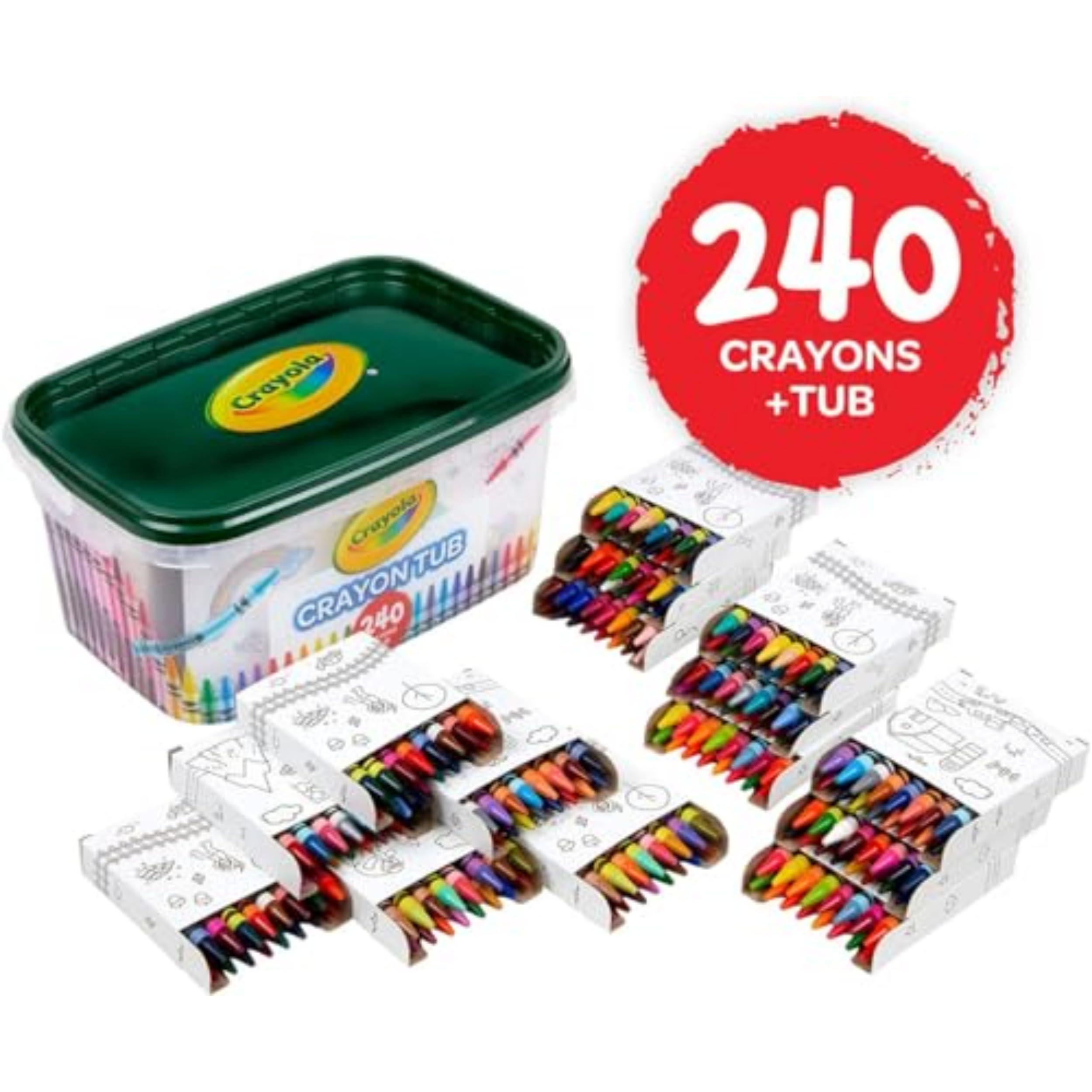 Crayola Crayon Tub (240ct), Bulk Crayon Set for Toddlers, Kindergarten Classroom Must Haves for Teachers, Back to School Art Supplies, 3+ [Amazon Exclusive] - Image 2