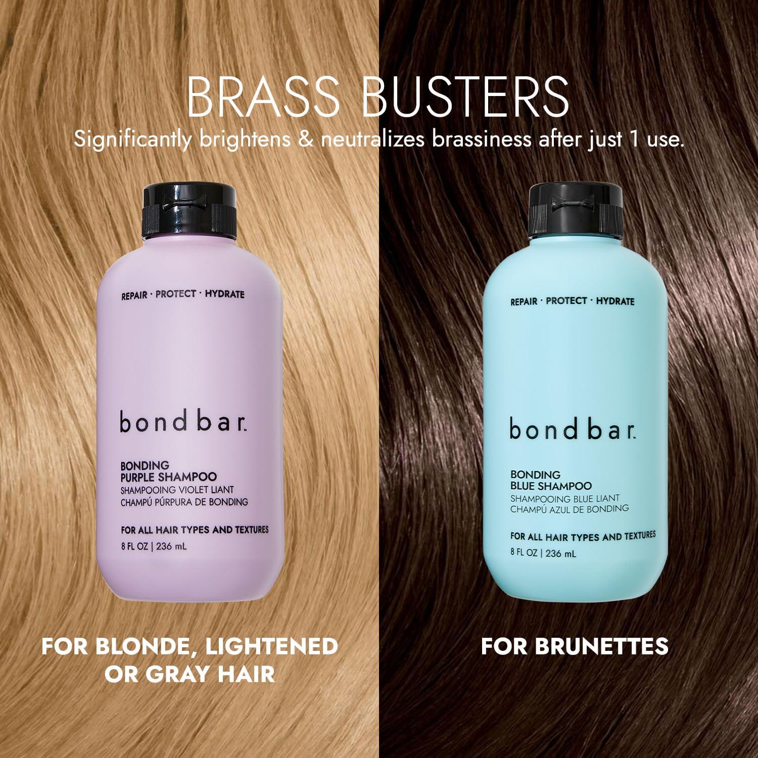 Bondbar Purple Brightening Shampoo for Blonde, Lightened & Gray Hair, Neutralizes Brassiness, Repairs, Protects, Hydrates, Vegan, CrueltyFree, 8 Fl. Oz - Image 5