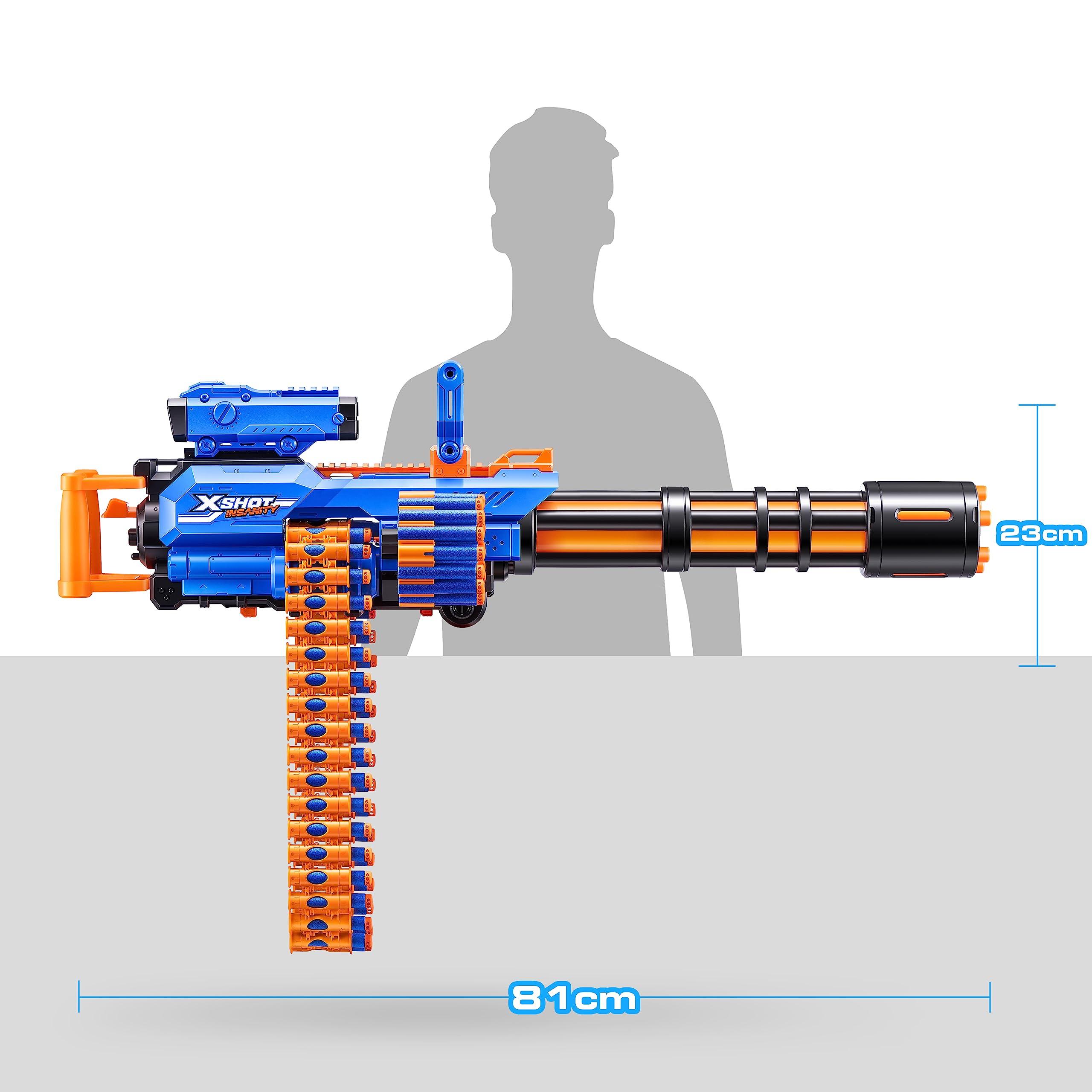 X-Shot Insanity Motorized Rage Fire by ZURU 72 Darts, Air Pocket Technology Darts, Dart Storage, Blasting Power, Auto Feeding Belt, Tripod & Scope, Outdoor Toy for Boys, Girls, Teens, Adults - Image 3