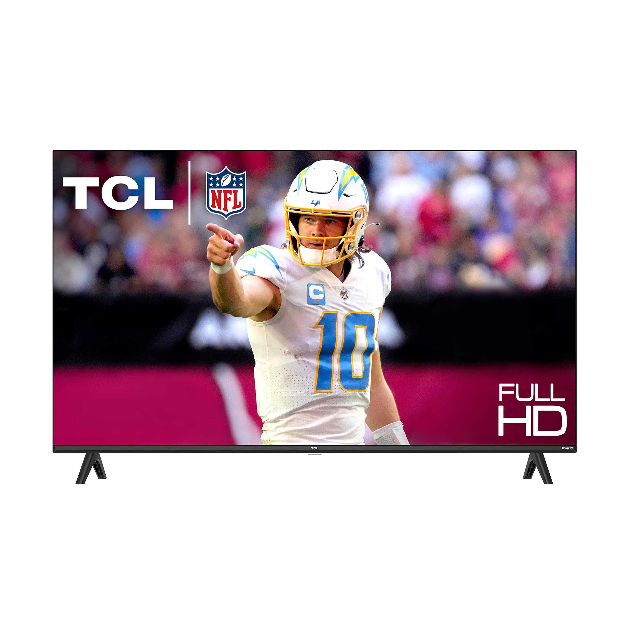 TCL 40-Inch Class S3 1080p LED Smart TV 40S350R, with Roku TV, Compatible with Alexa, Google Assistant, Apple HomeKit Compatibility, Streaming FHD Television, 2023 Model, Black
