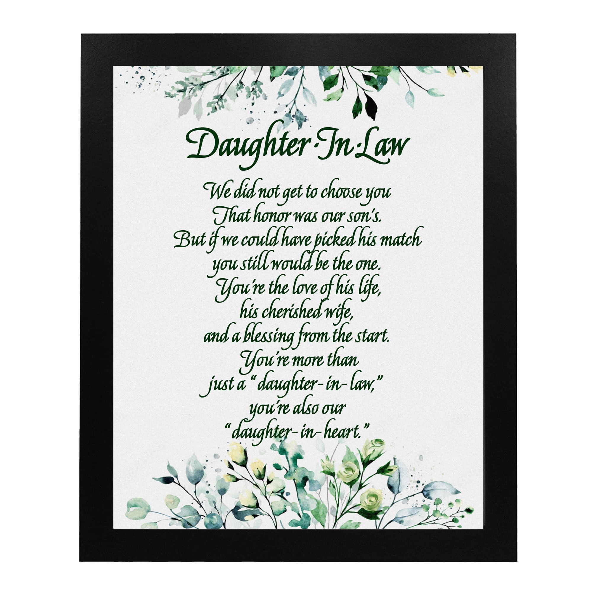 Daughter-in-Law - Inspirational Wall Decor, Motivational & Heartfelt Flowers Wall Art Makes Great Poetic Print For Living Room Decor, Office Decor, Home Decor, or Room Decor Aesthetic, Unframed - 8x10 - Image 6