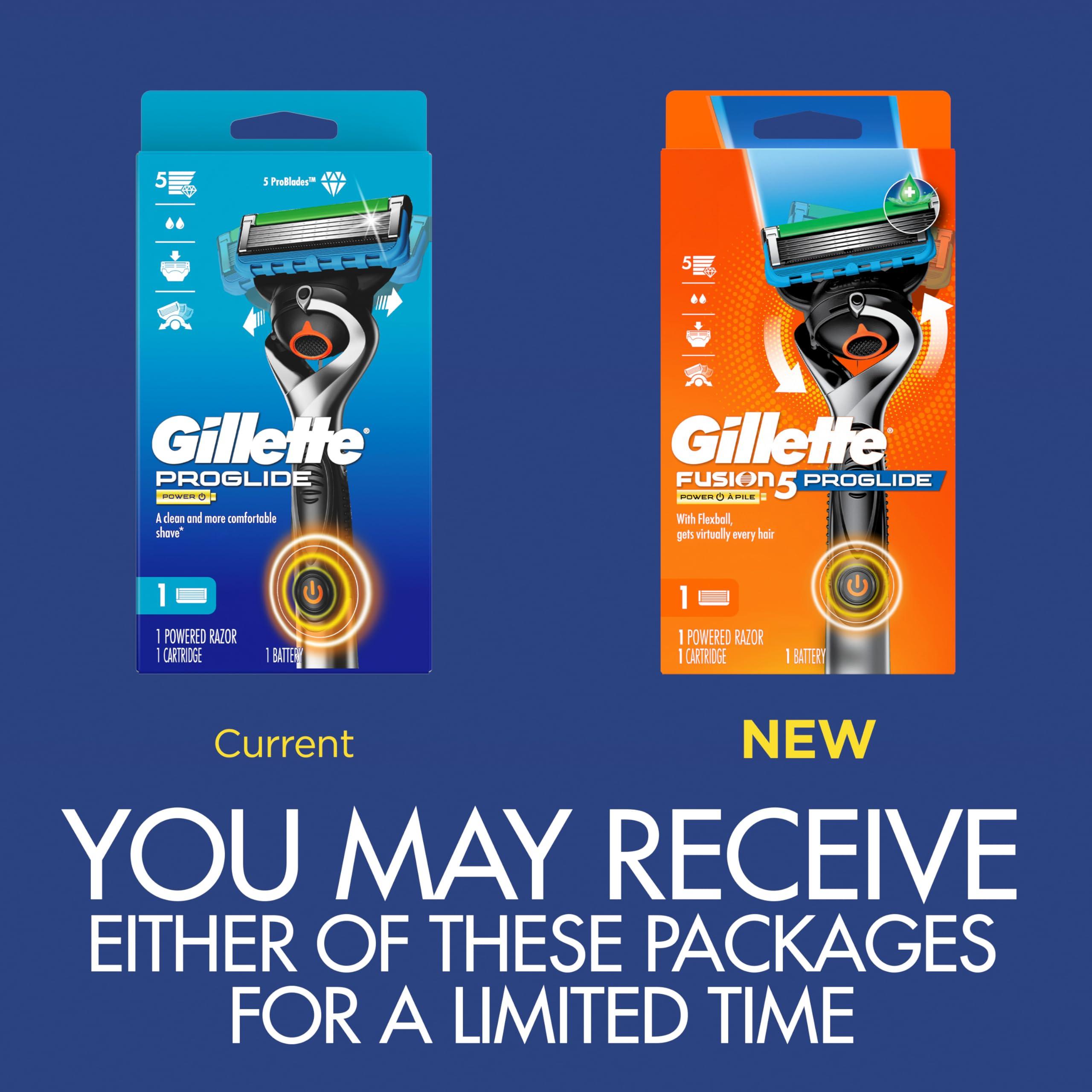 Gillette ProGlide Power Razor for Men, 1 Gillette Power Razor Handle + 1 Blade Refill - Image 2