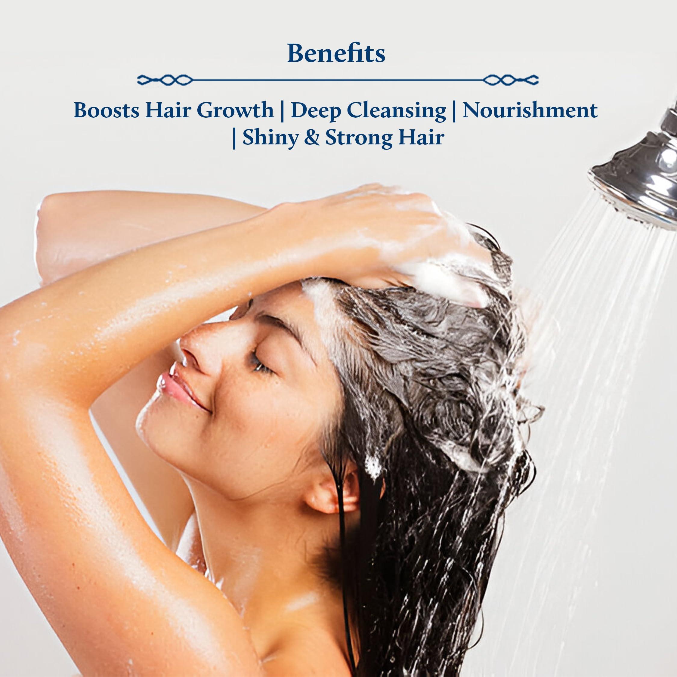 Blue Nectar Keratin Rosemary Shampoo for Hair Growth | Natural Shampoo for Curly, Frizzy & Dry Hair | Paraben & Sulphate Free for Men & Women (16 Herbs, 6.76 Fl Oz) - Image 3