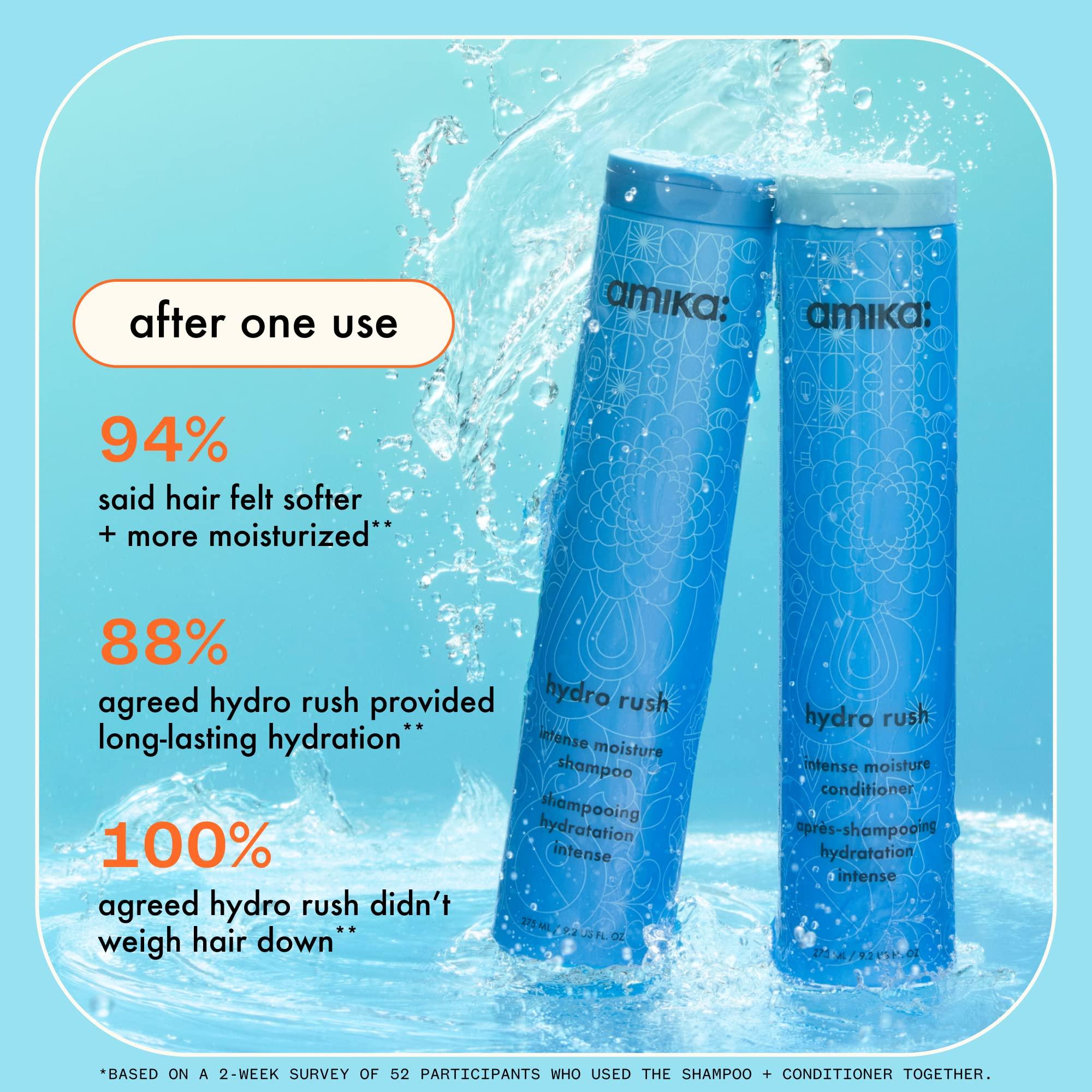 amika hydro rush intense moisture shampoo with hyaluronic acid - Image 6
