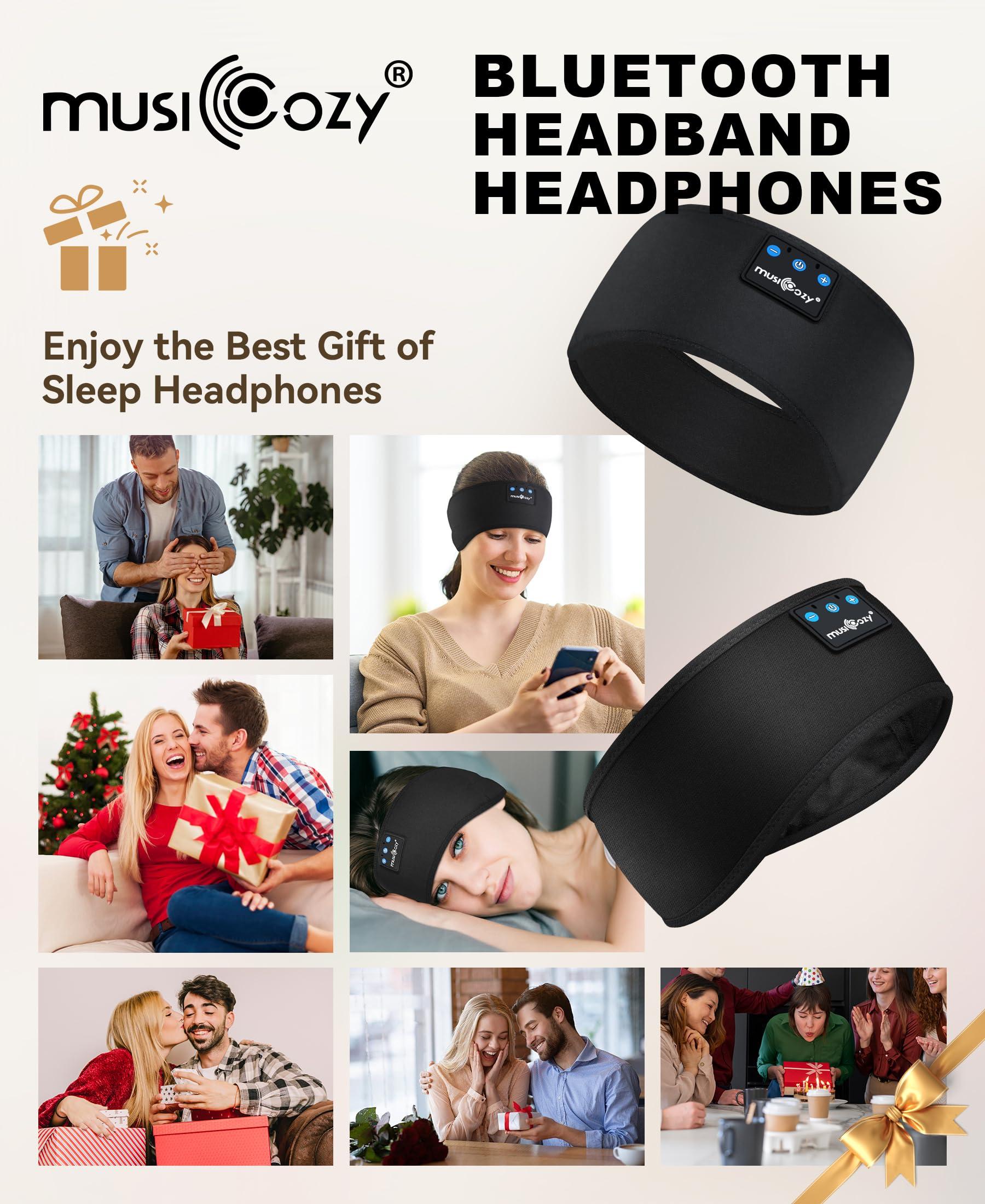 MUSICOZY Sleep Headphones Bluetooth 5.4 Headband, Sports Wireless Earphones Sweat Resistant Earbuds Sleeping Headphone with Ultra-Thin HD Stereo Speaker for Workout Running Cool Gadgets Unique Gifts - Image 7